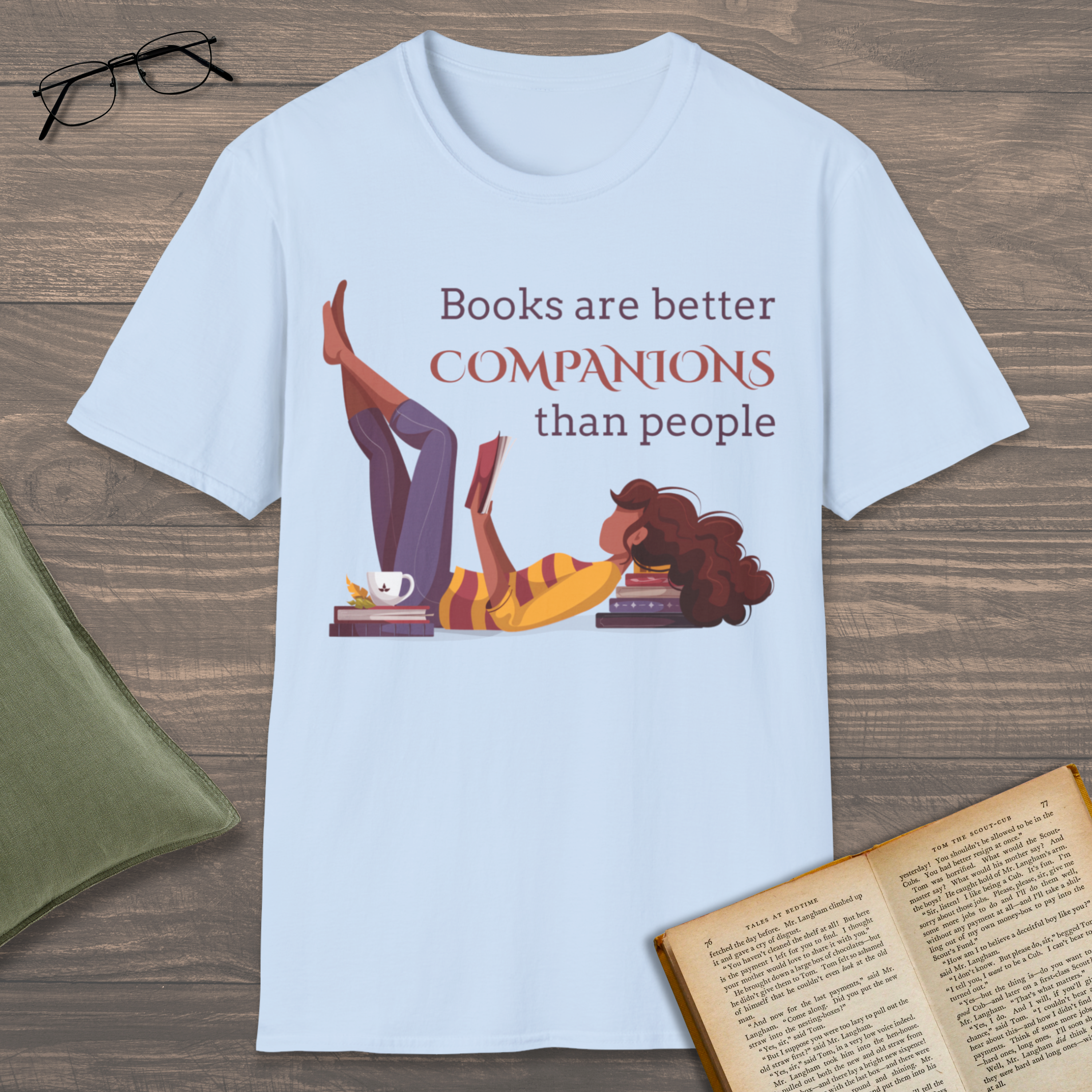 Books Are Better Companions T-Shirt
