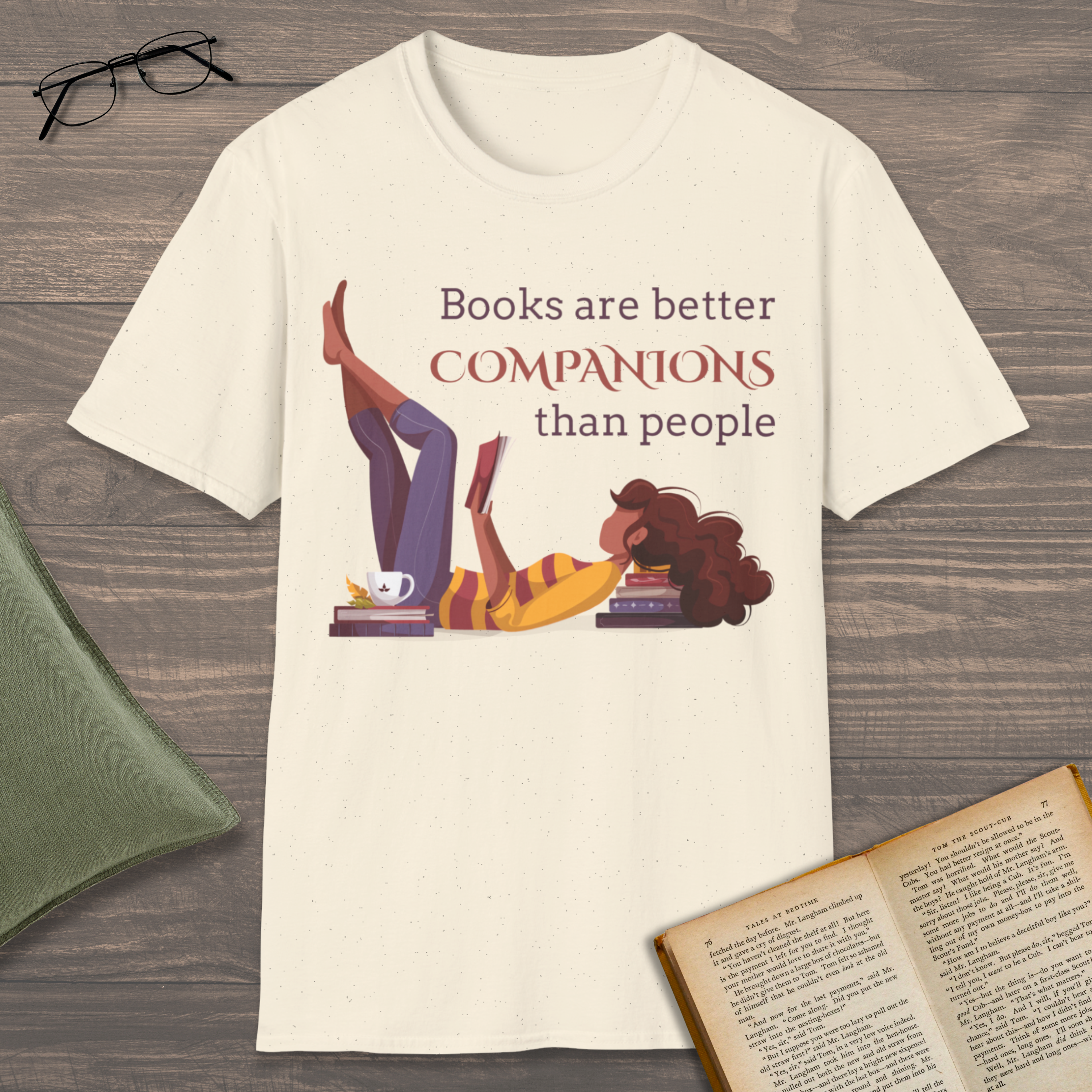 Books Are Better Companions T-Shirt