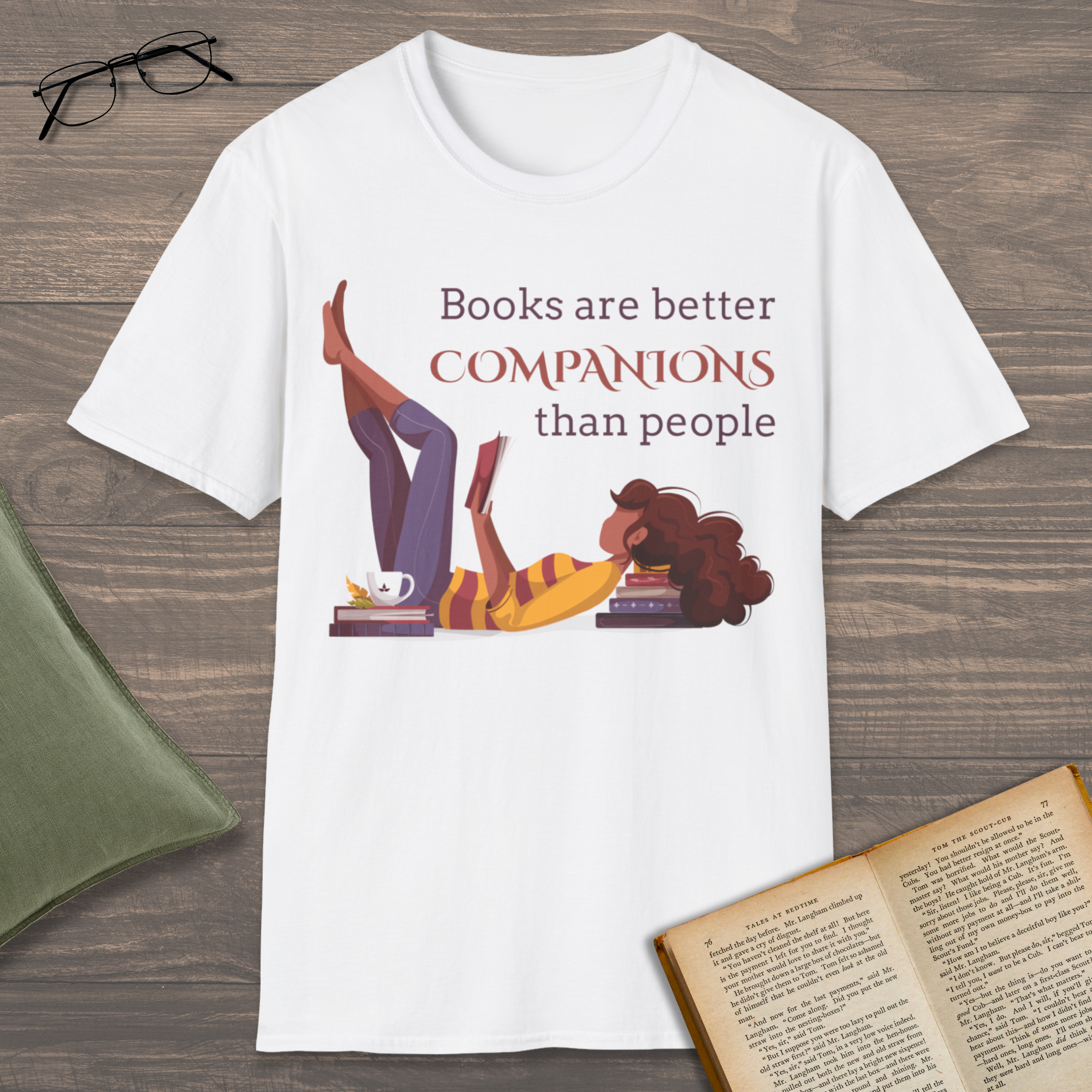 Books Are Better Companions T-Shirt