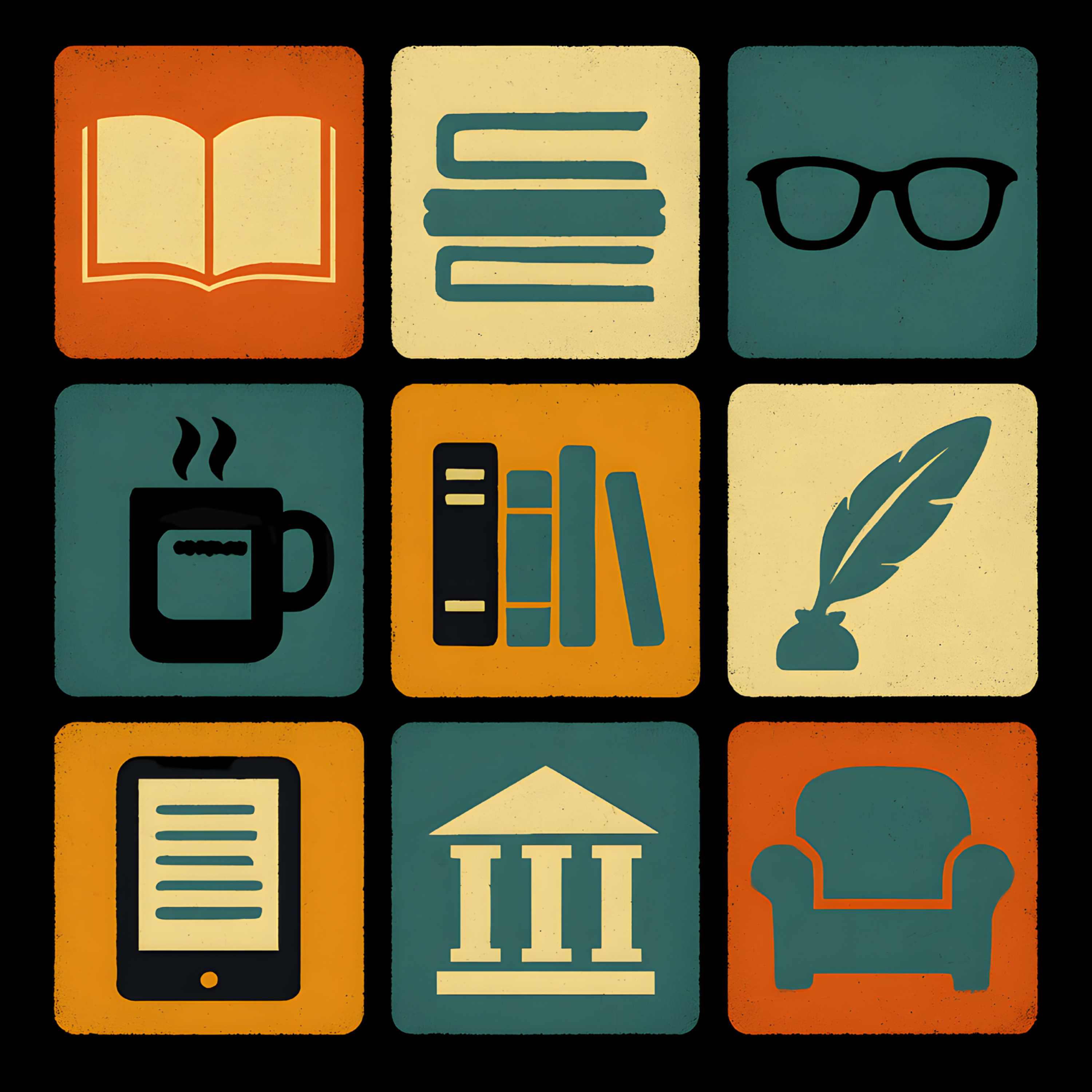 Book Lover's Icons T-Shirt