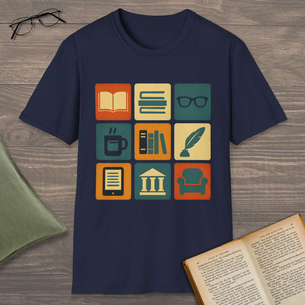 Book Lover's Icons T-Shirt