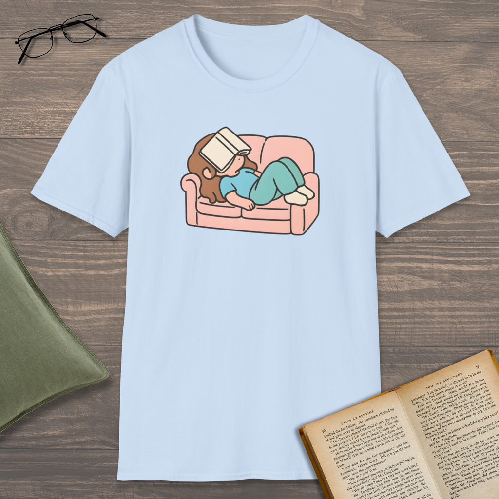 Book On Face T-Shirt