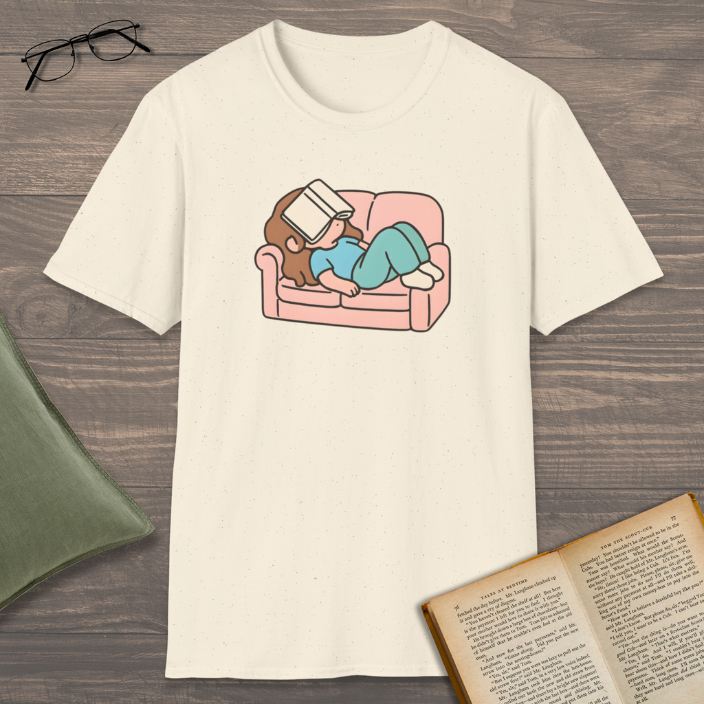 Book On Face T-Shirt