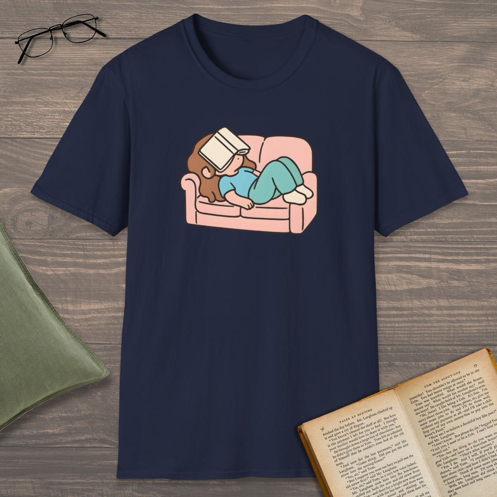 Book On Face T-Shirt