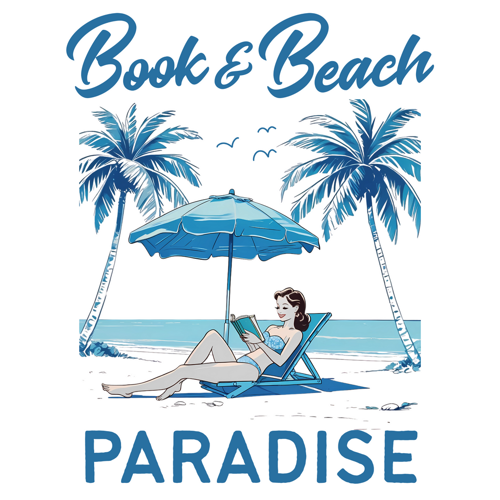 Book & Beach Paradise T-Shirt