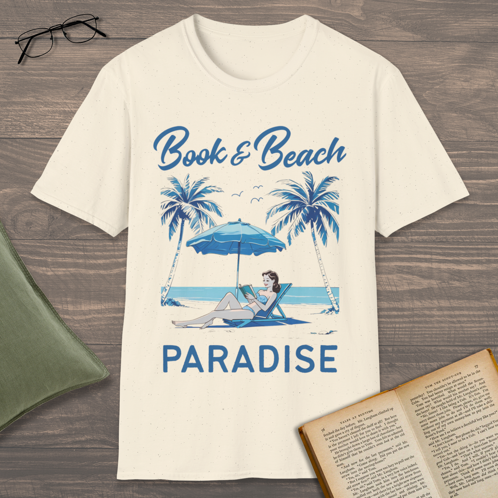 Book & Beach Paradise T-Shirt