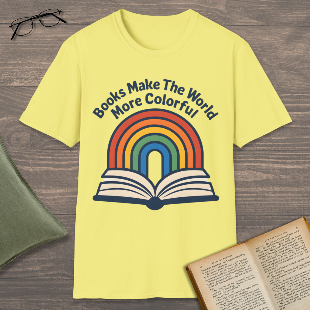 Book & Rainbow T-Shirt
