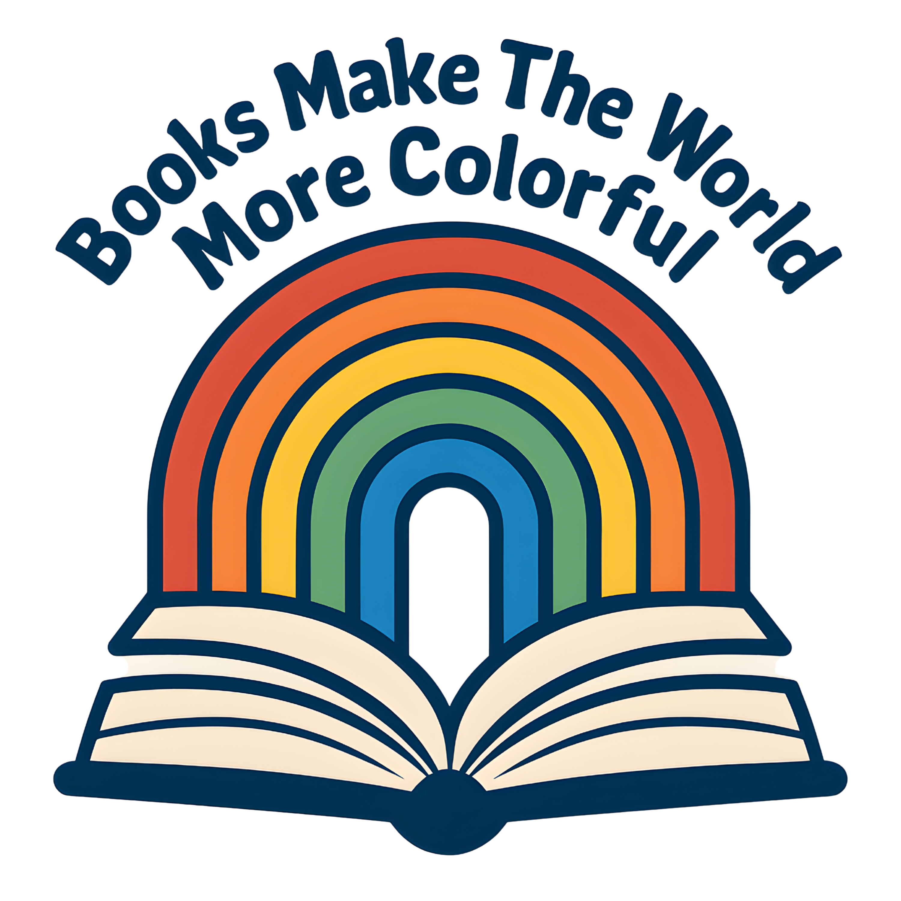 Book & Rainbow T-Shirt