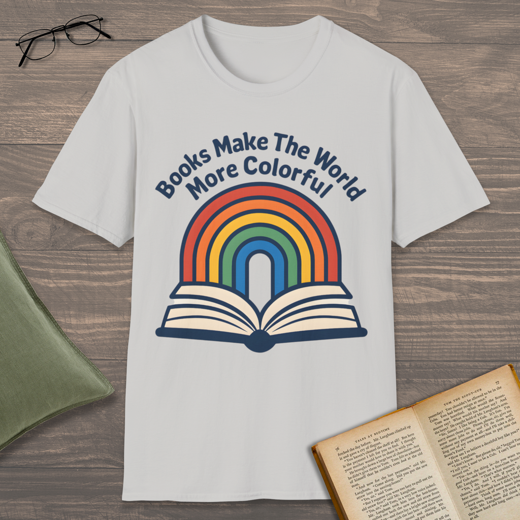 Book & Rainbow T-Shirt