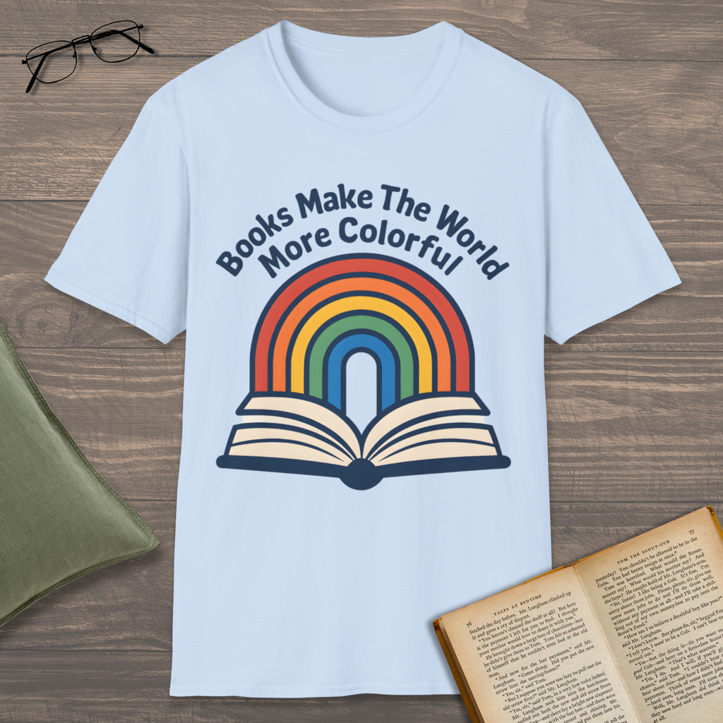 Book & Rainbow T-Shirt