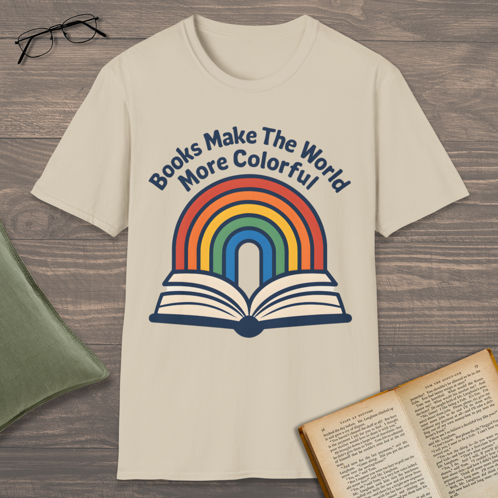 Book & Rainbow T-Shirt