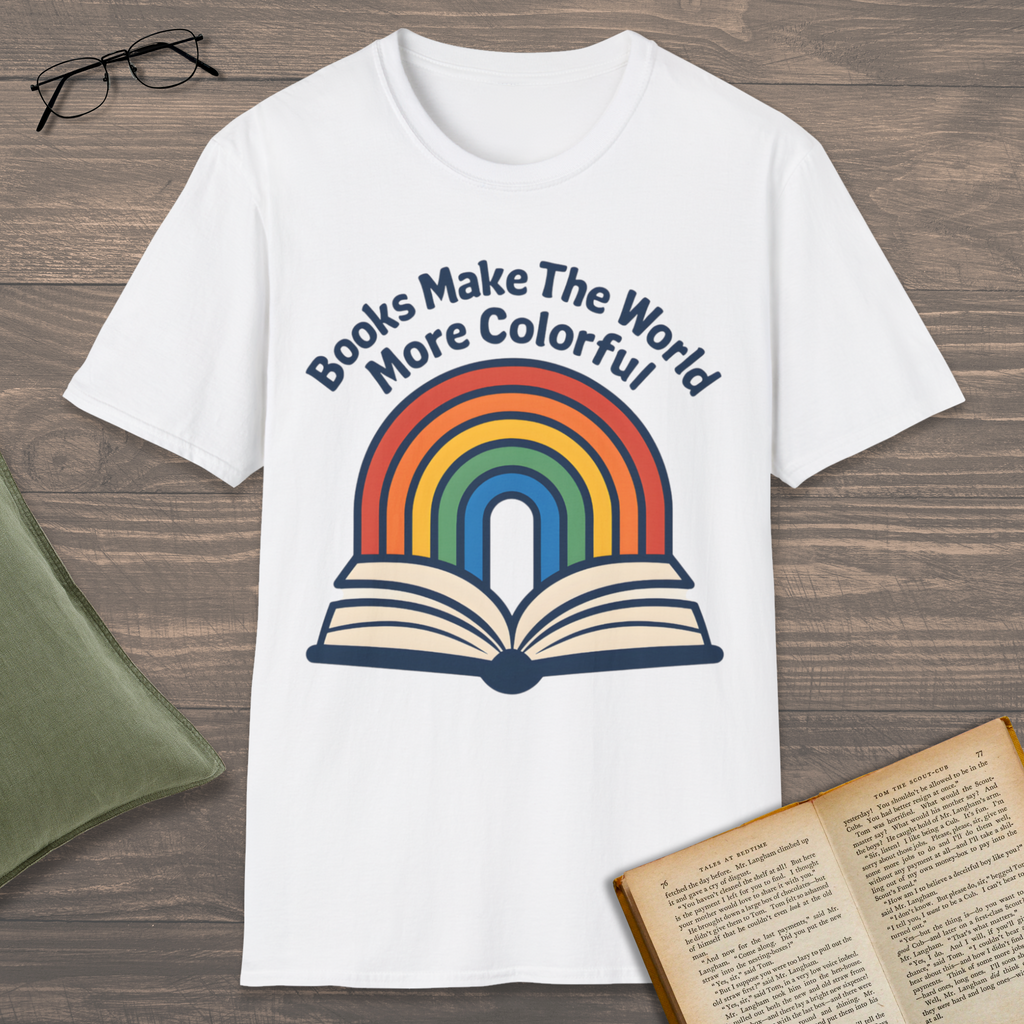 Book & Rainbow T-Shirt