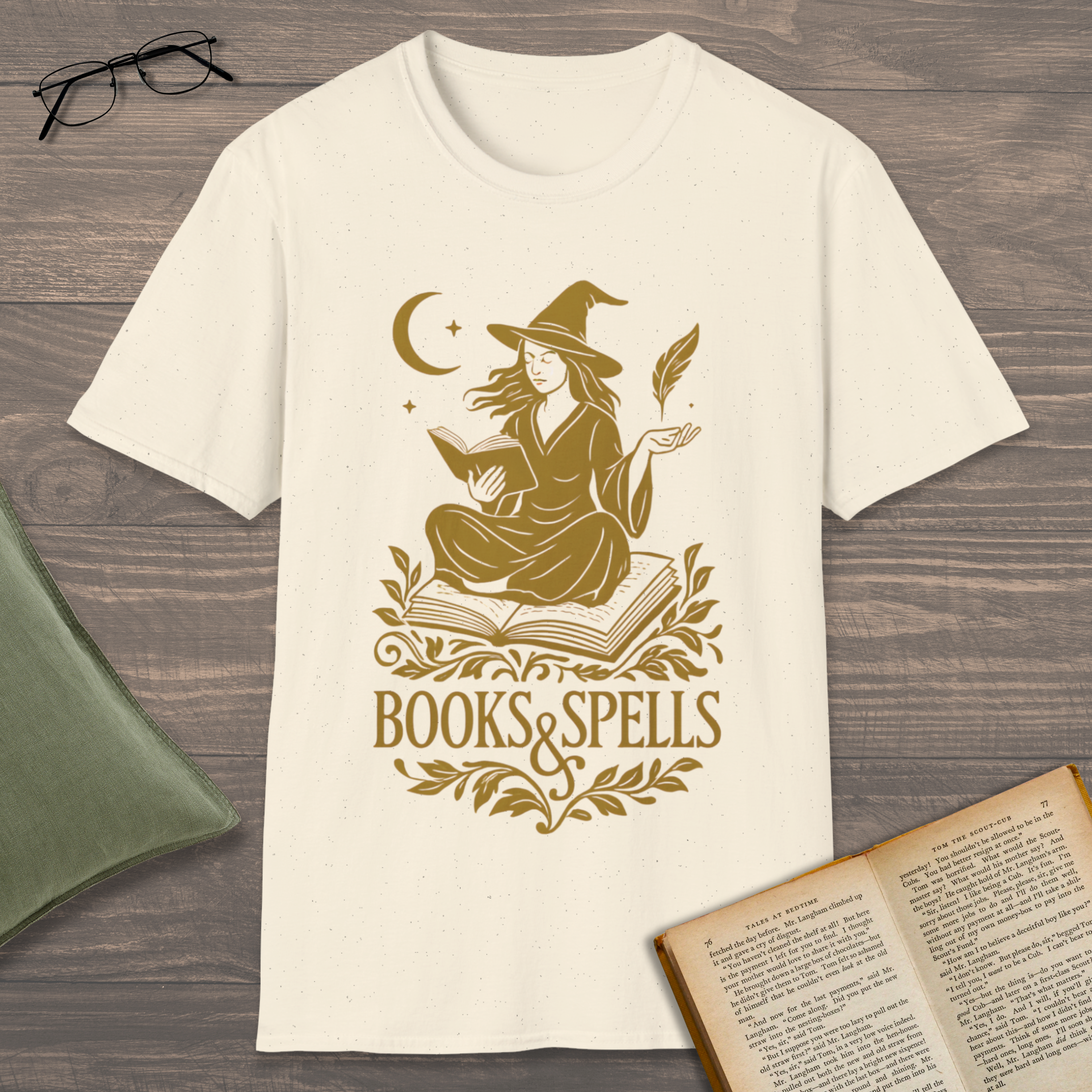 Books & Spells Witch T-Shirt