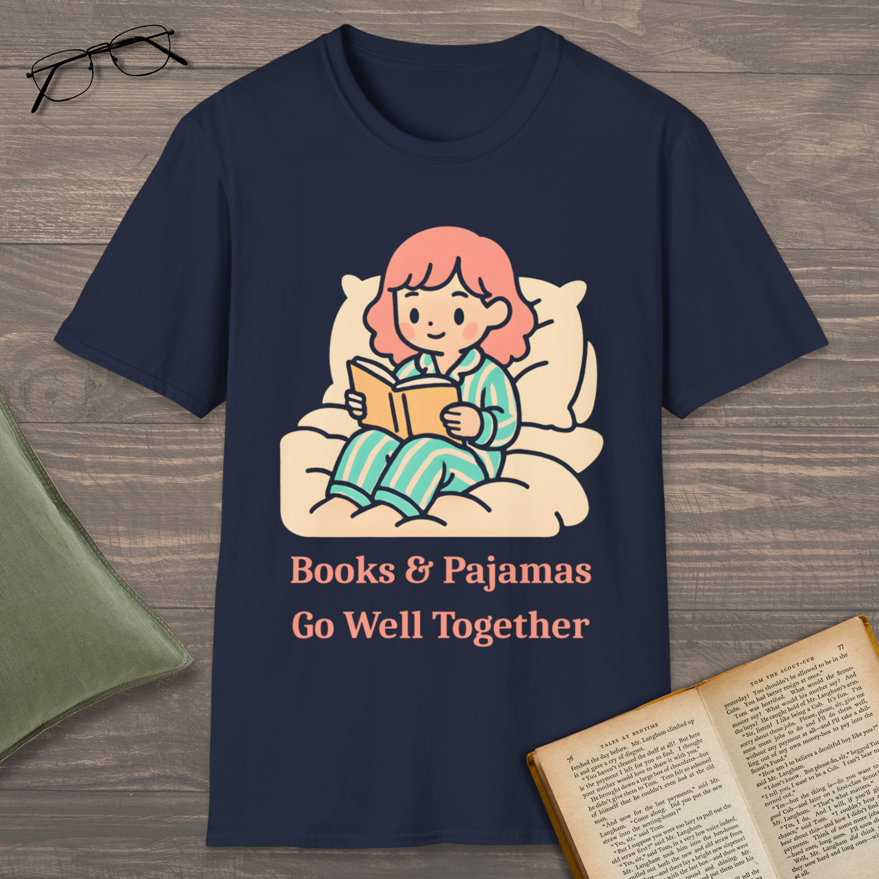 Books & Pajamas T-Shirt