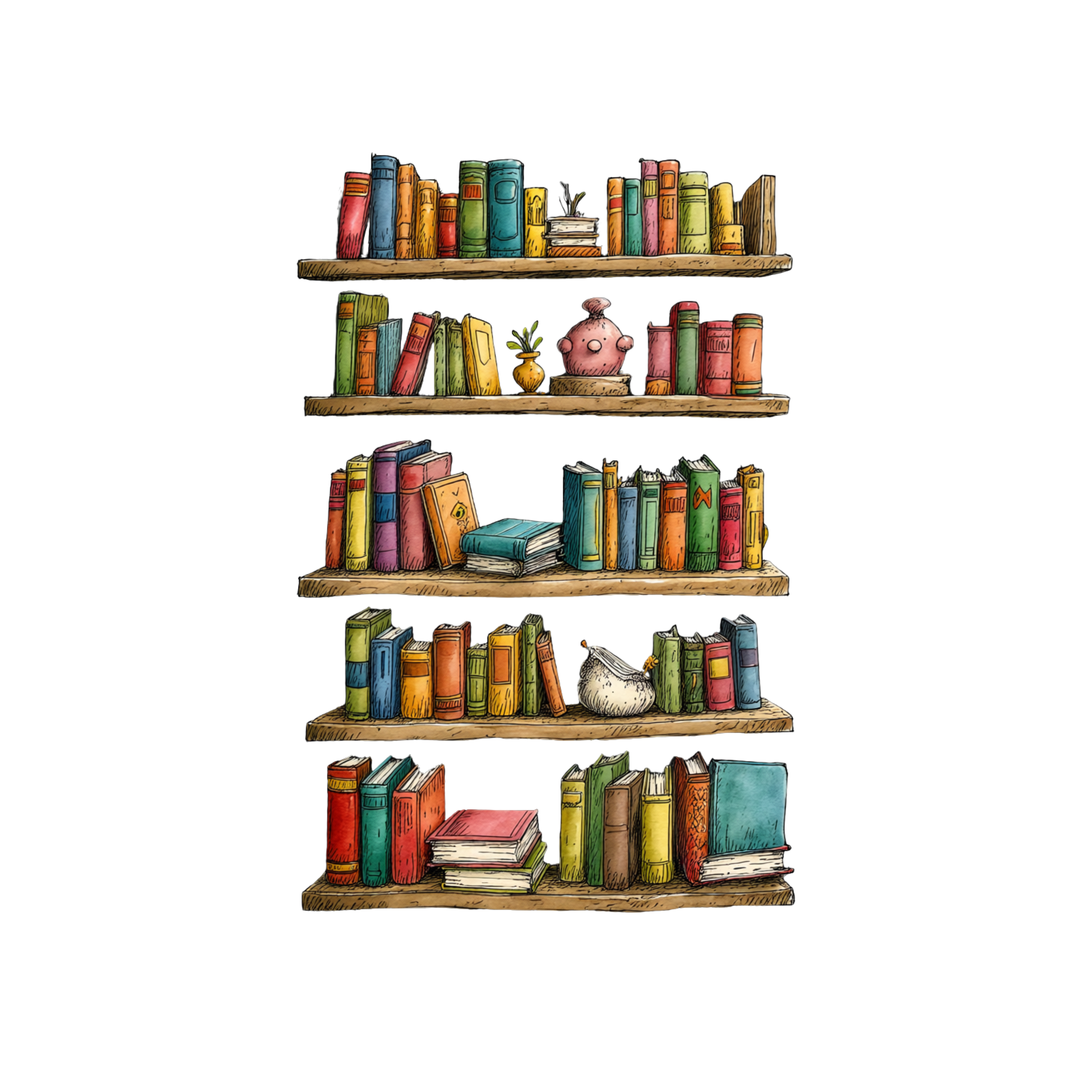 Bookshelves T-Shirt