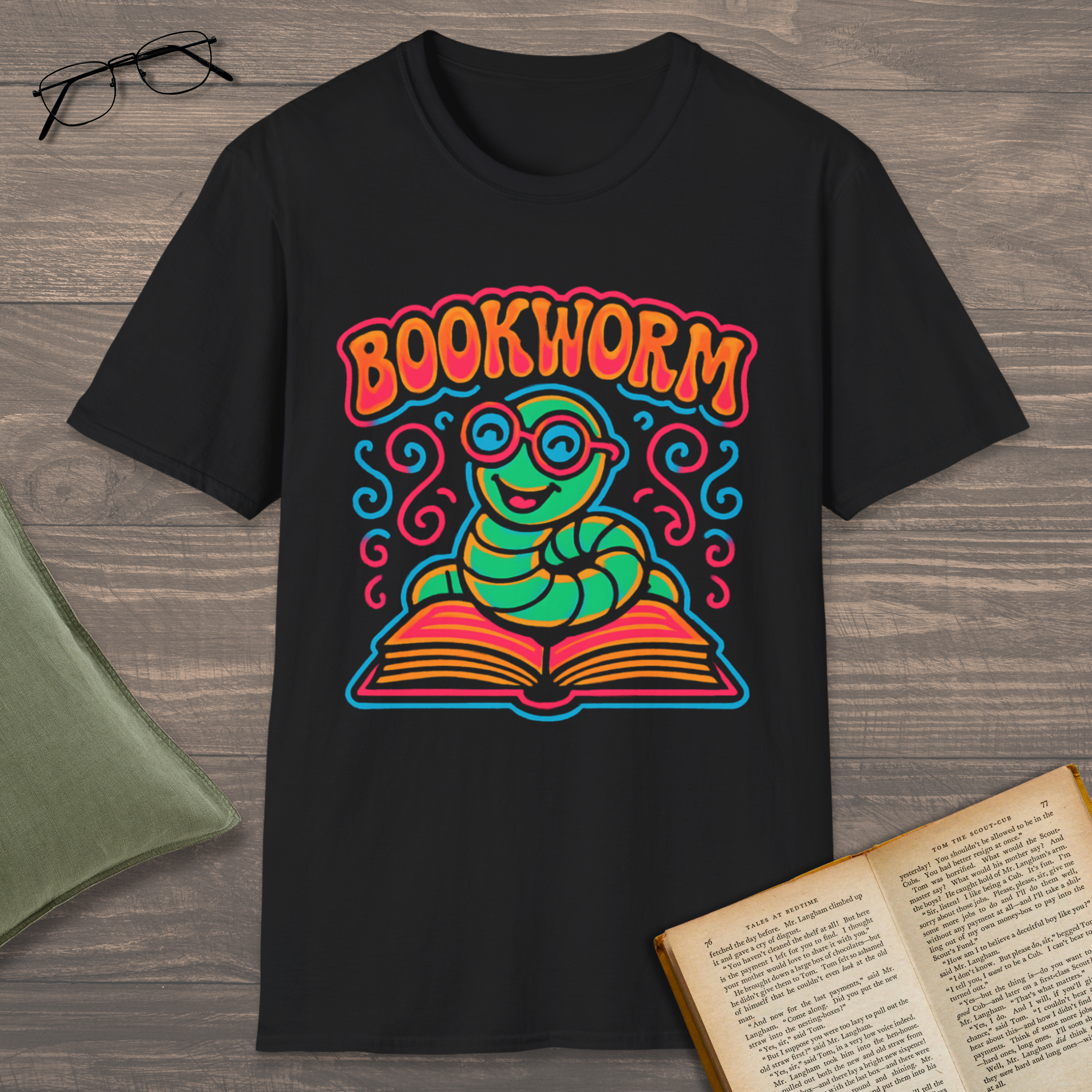 Bookworm Psychedelic T-Shirt