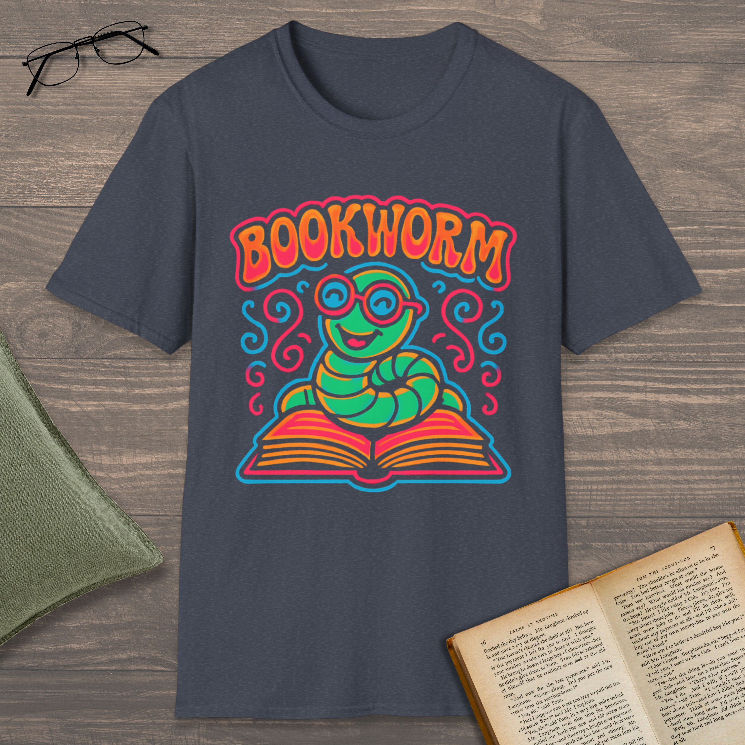 Bookworm Psychedelic T-Shirt