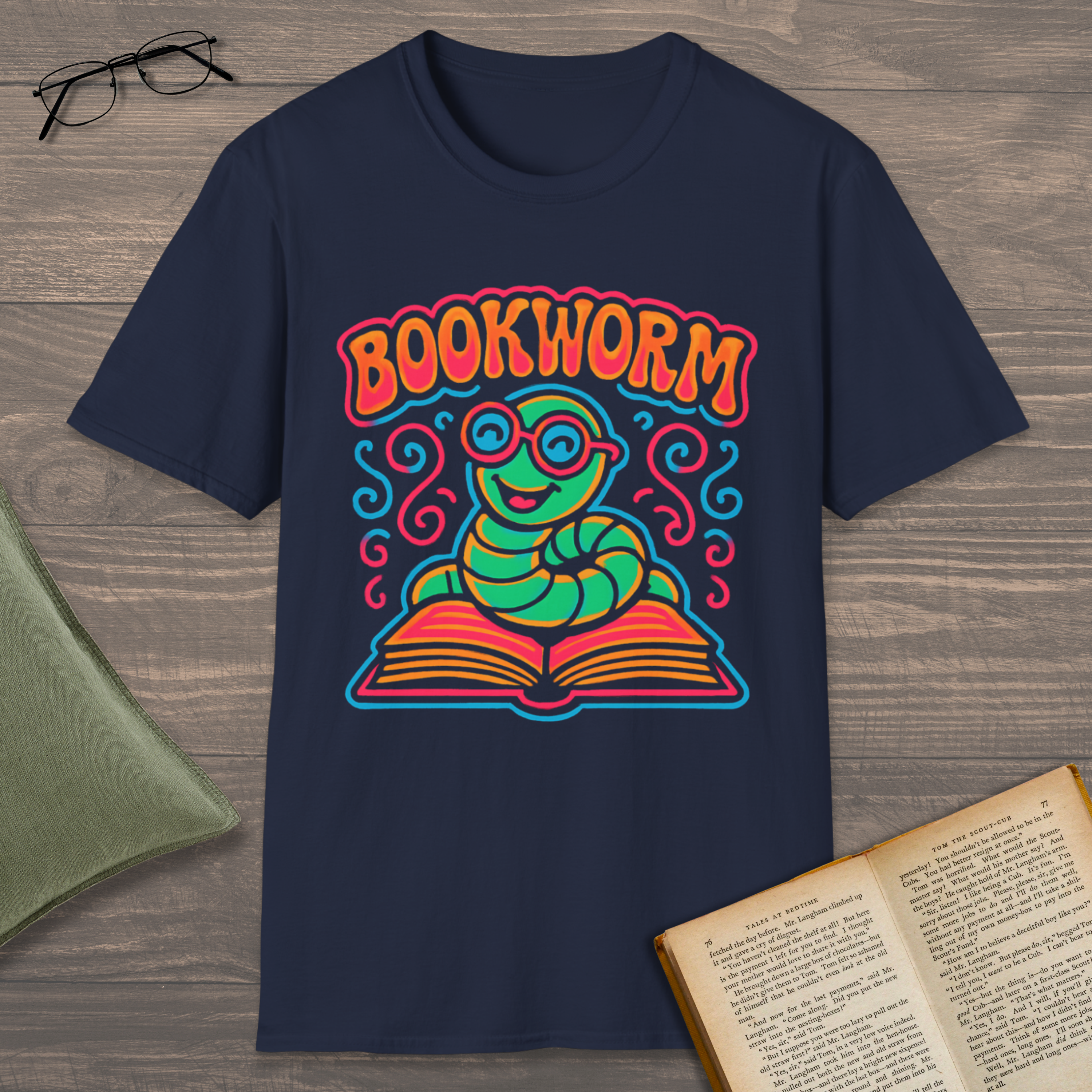 Bookworm Psychedelic T-Shirt
