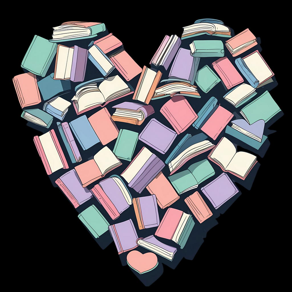Heart Books T-Shirt