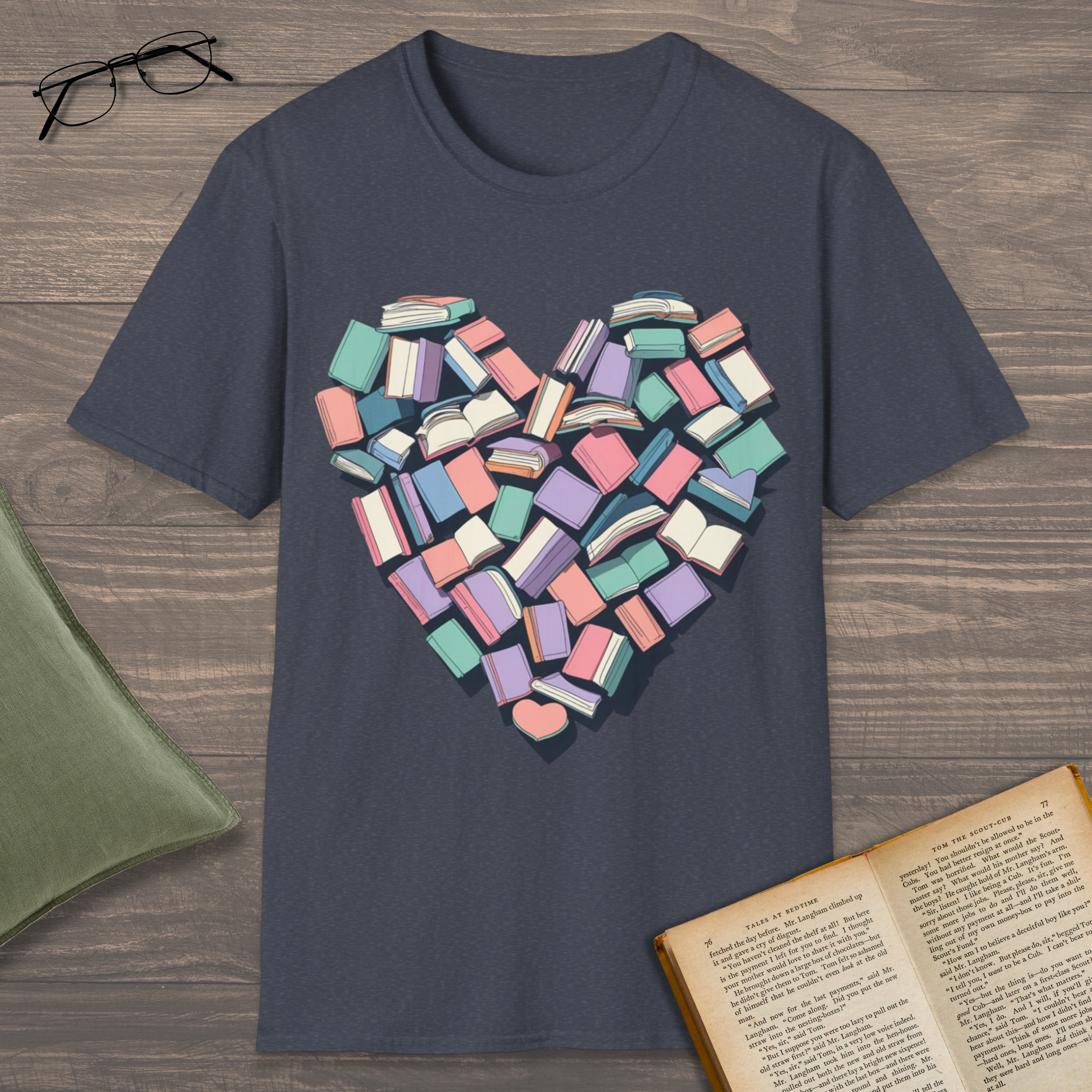 Heart Books T-Shirt