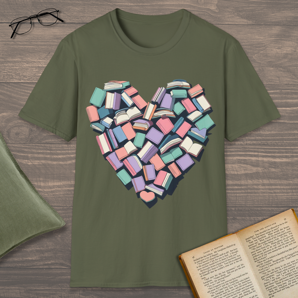 Heart Books T-Shirt