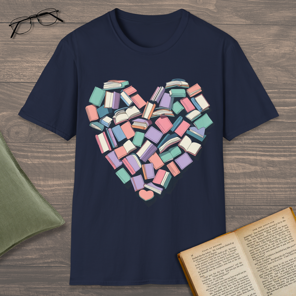 Heart Books T-Shirt
