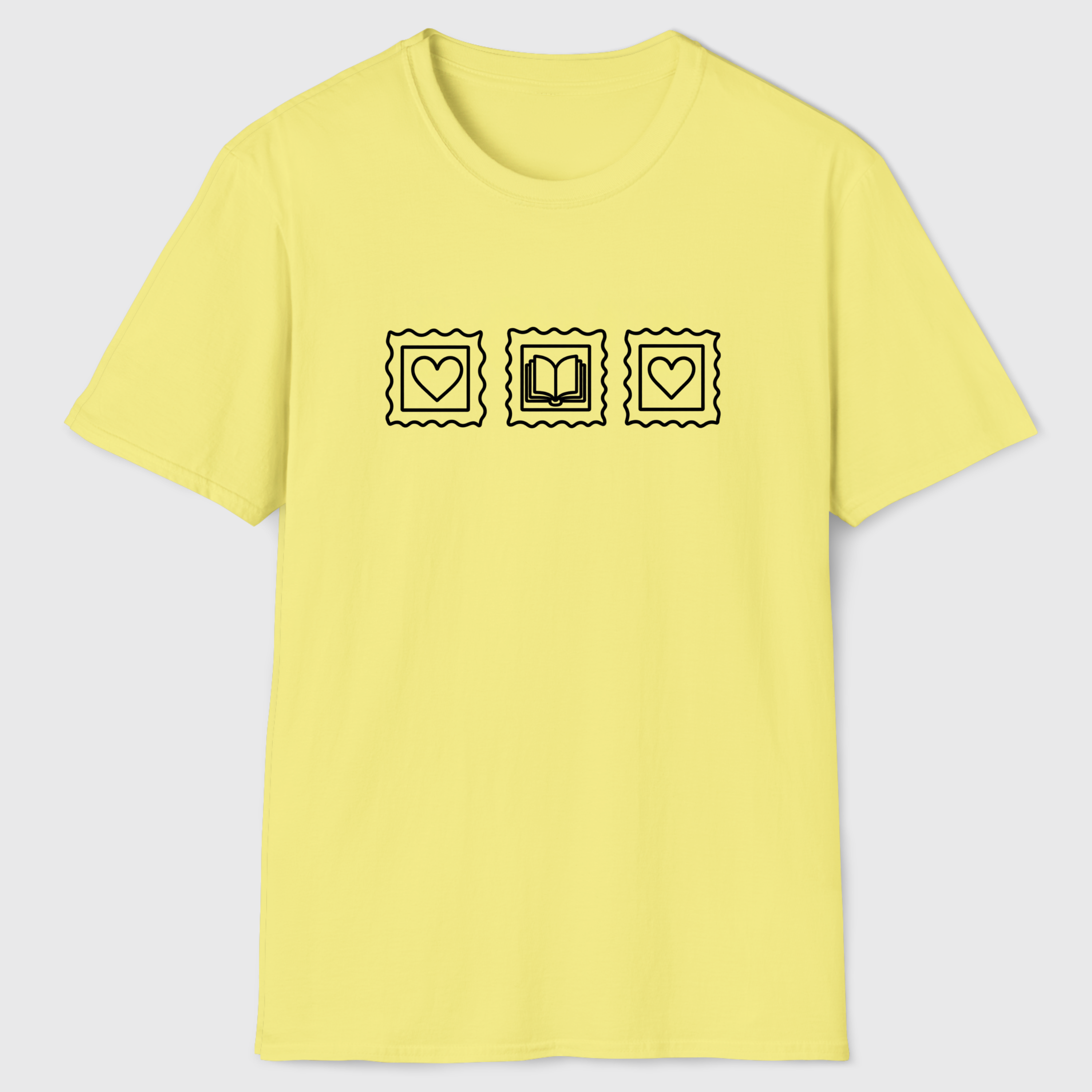 Heart Book Stamps T-Shirt