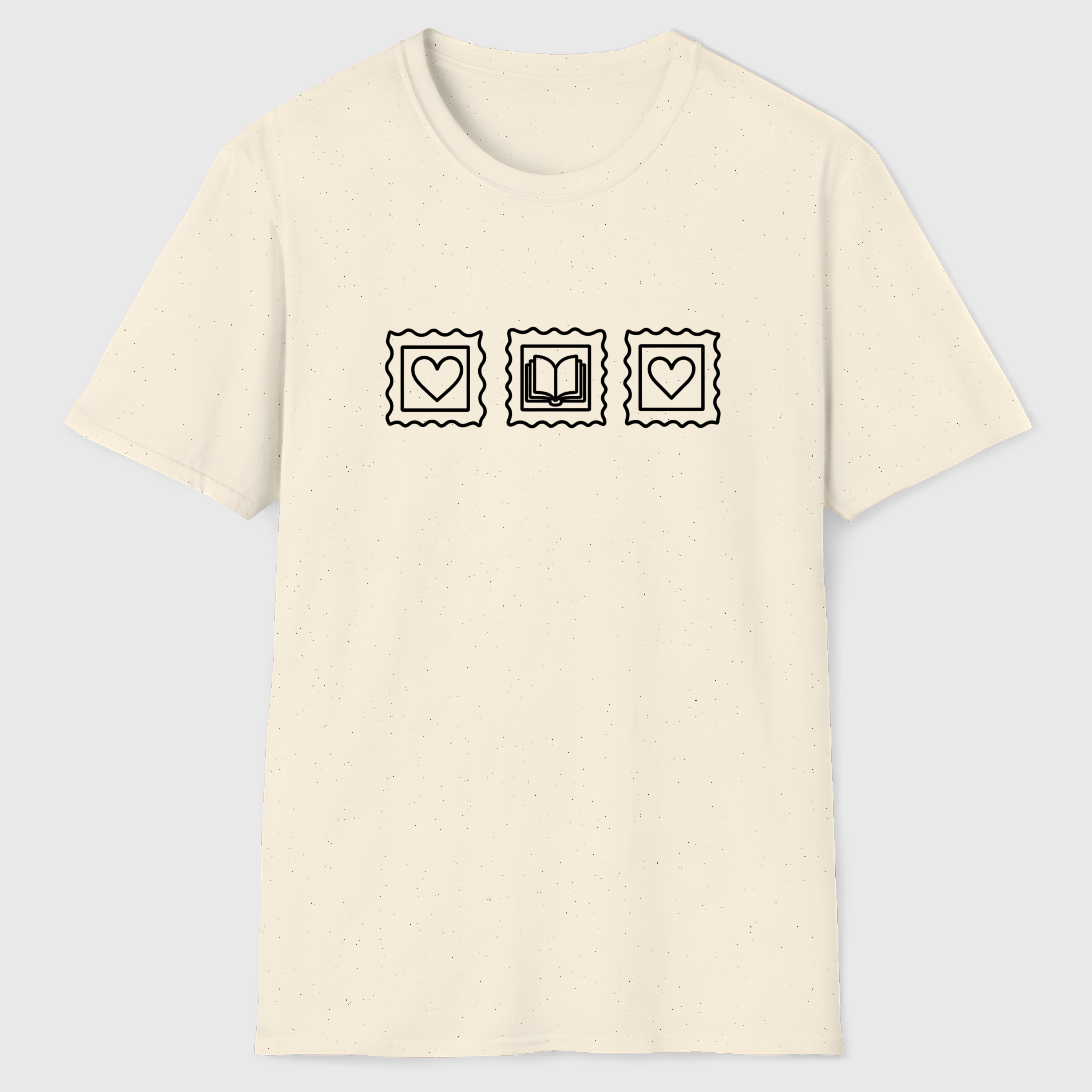 Heart Book Stamps T-Shirt