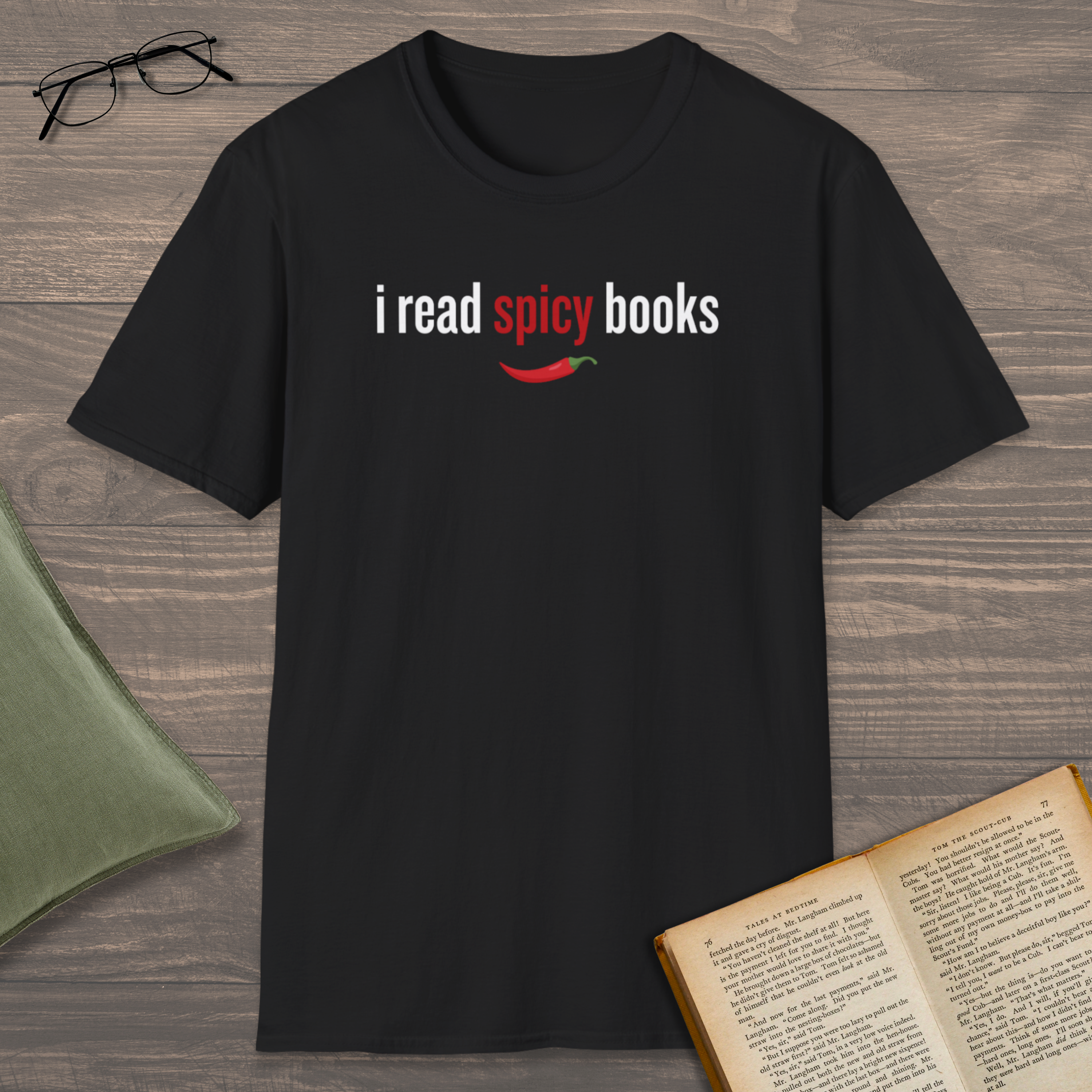 I Read Spicy Books T-Shirt