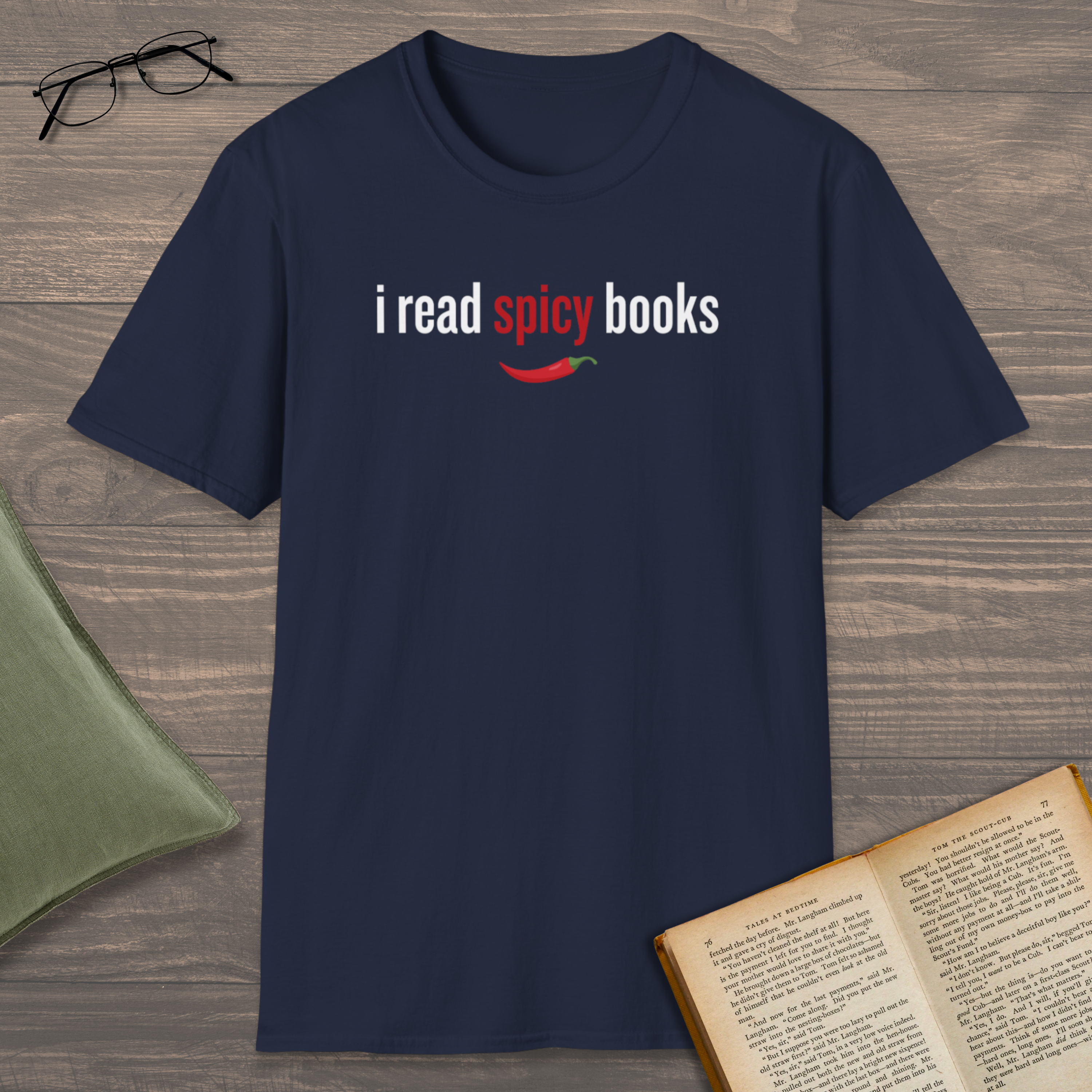 I Read Spicy Books T-Shirt