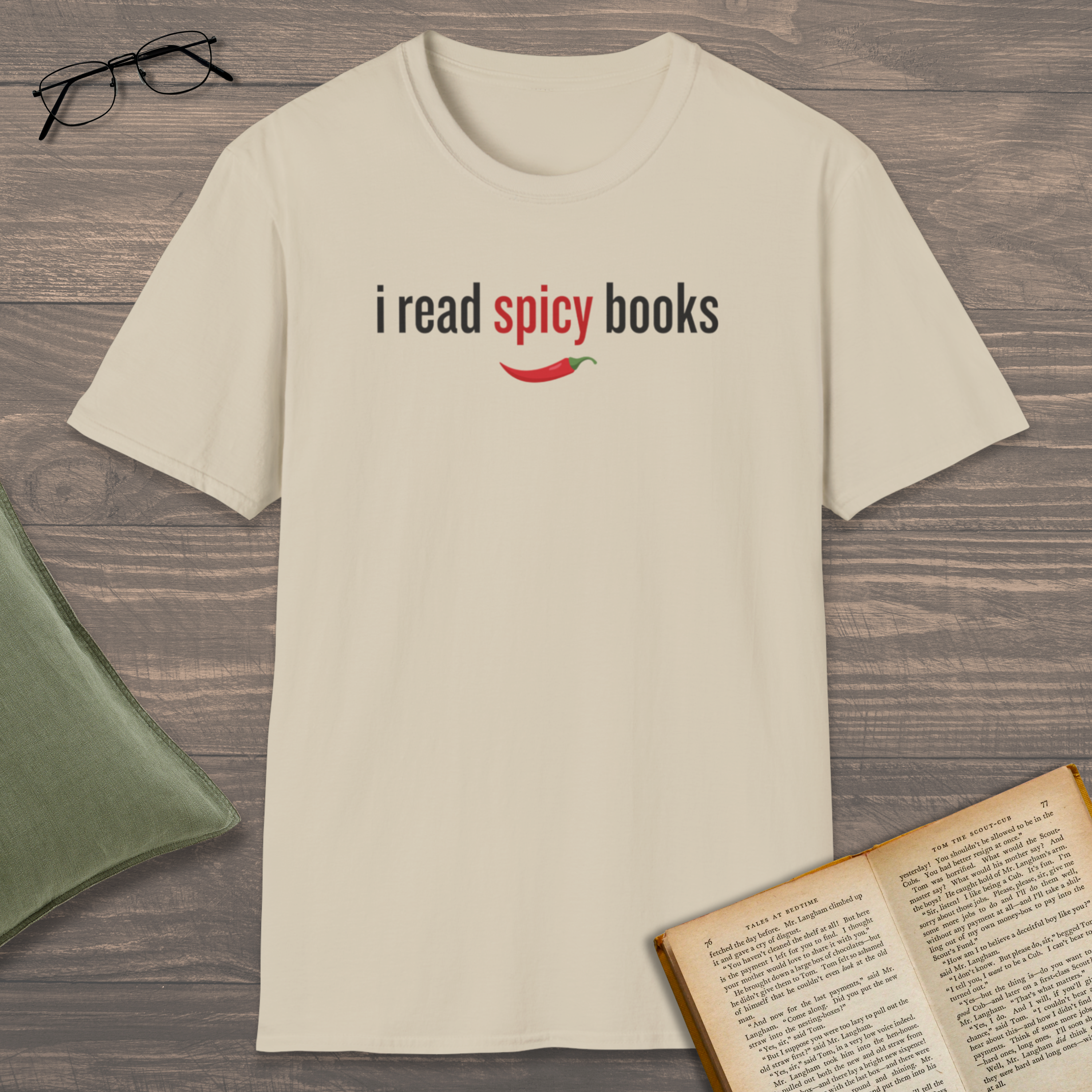 I Read Spicy Books T-Shirt
