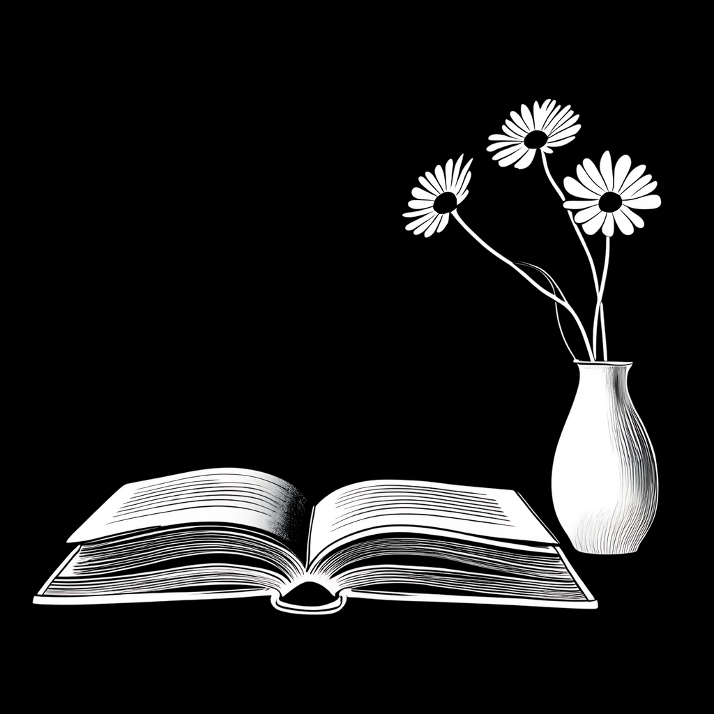 Just Book & Flowers T-Shirt