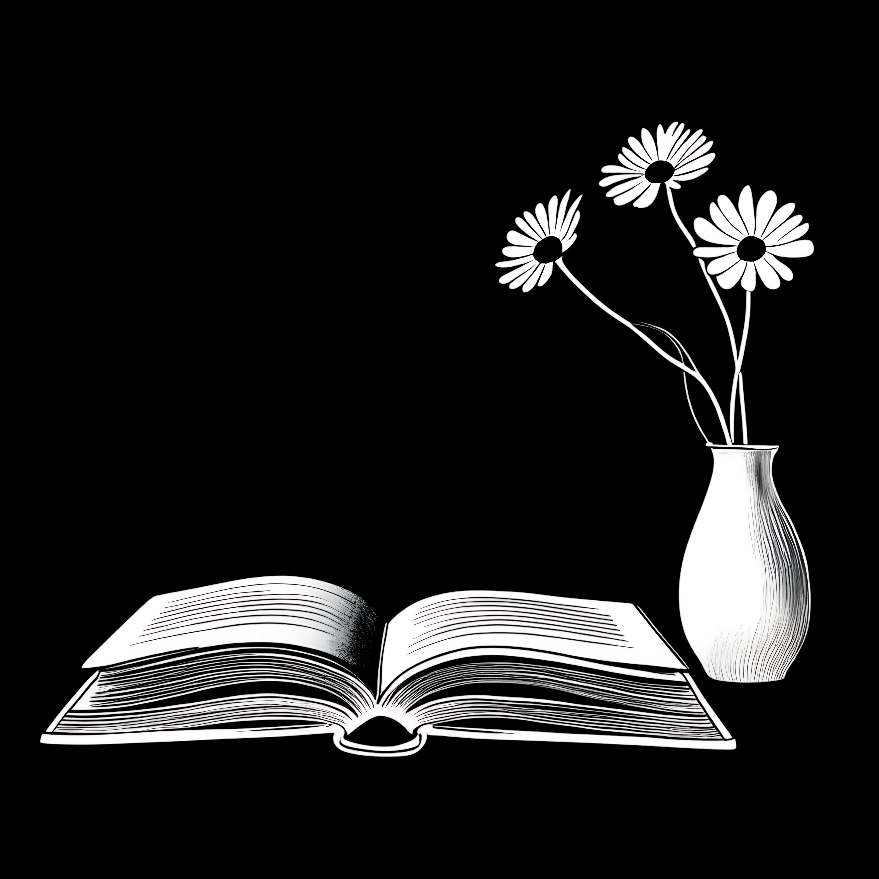 Just Book & Flowers T-Shirt