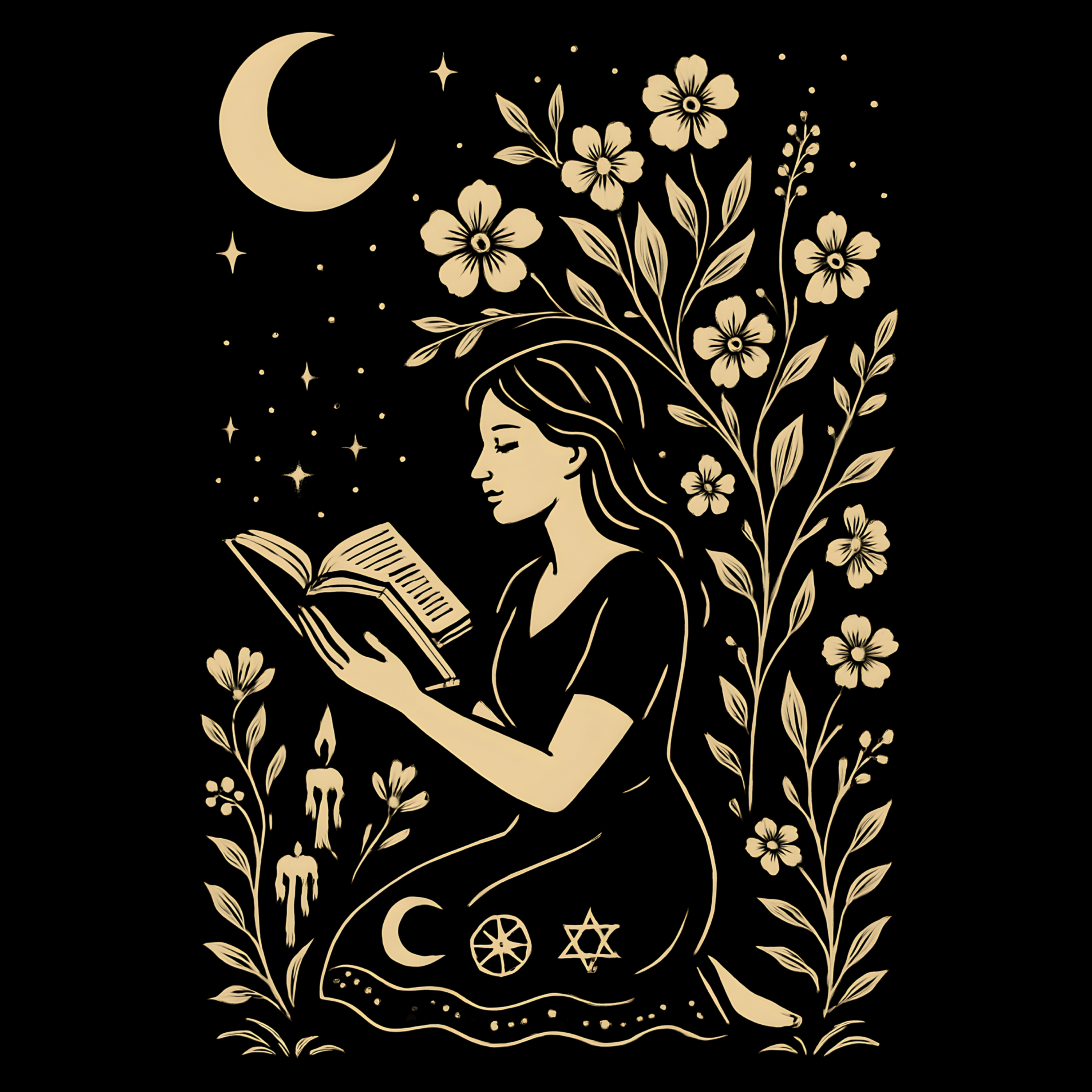 Mystic Girl Reader T-Shirt