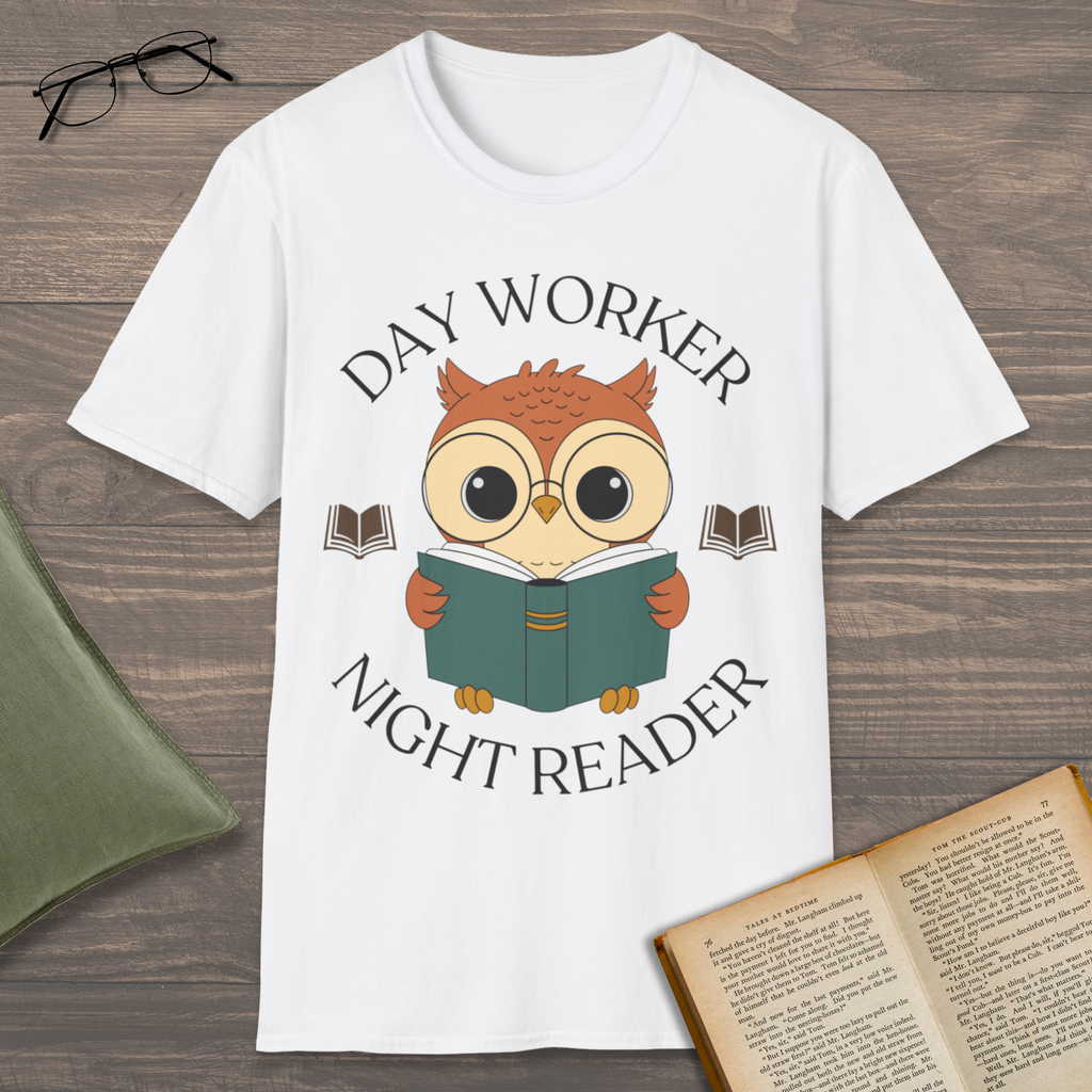 Night Reader Owl T-Shirt