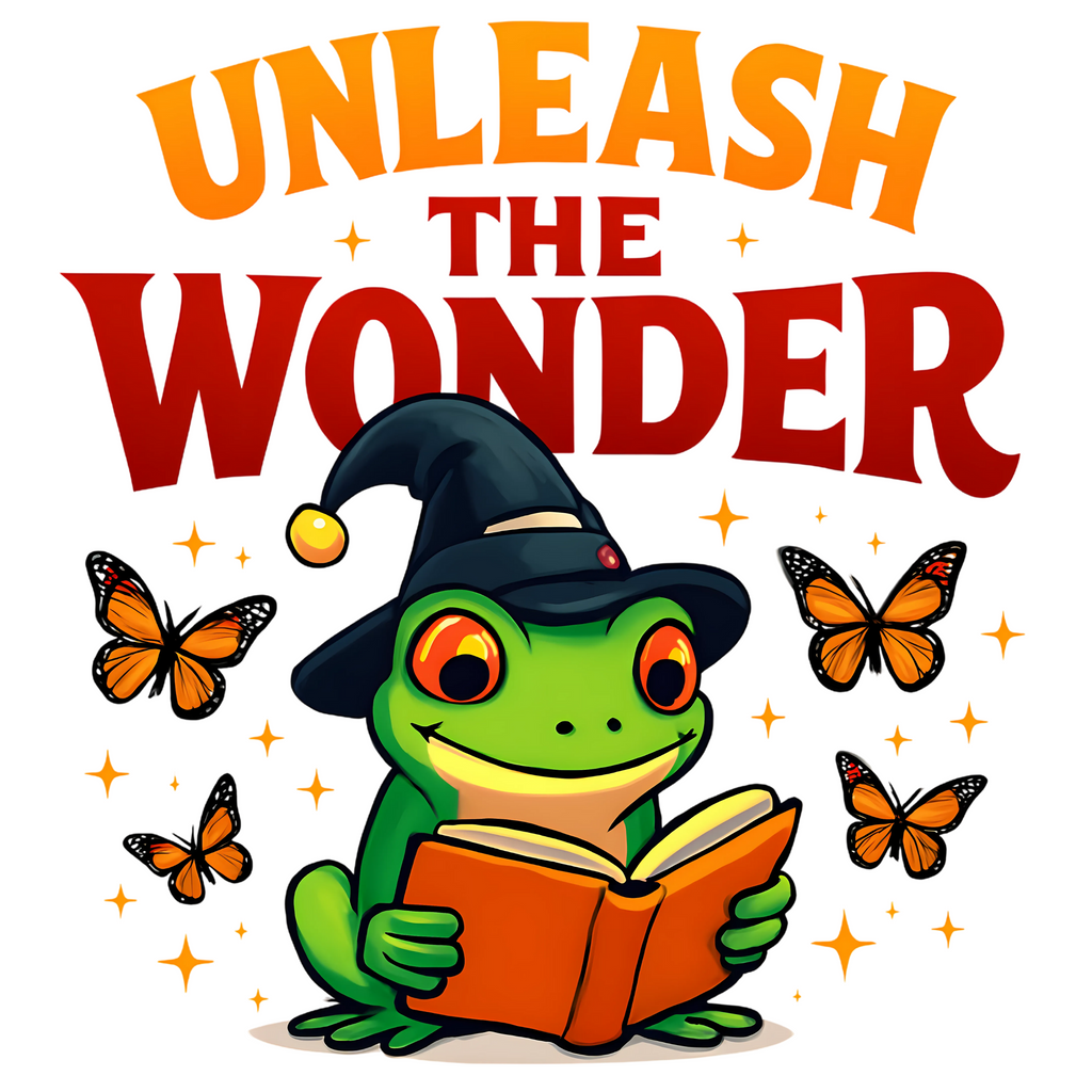 Reading Frog & Butterflies T-Shirt