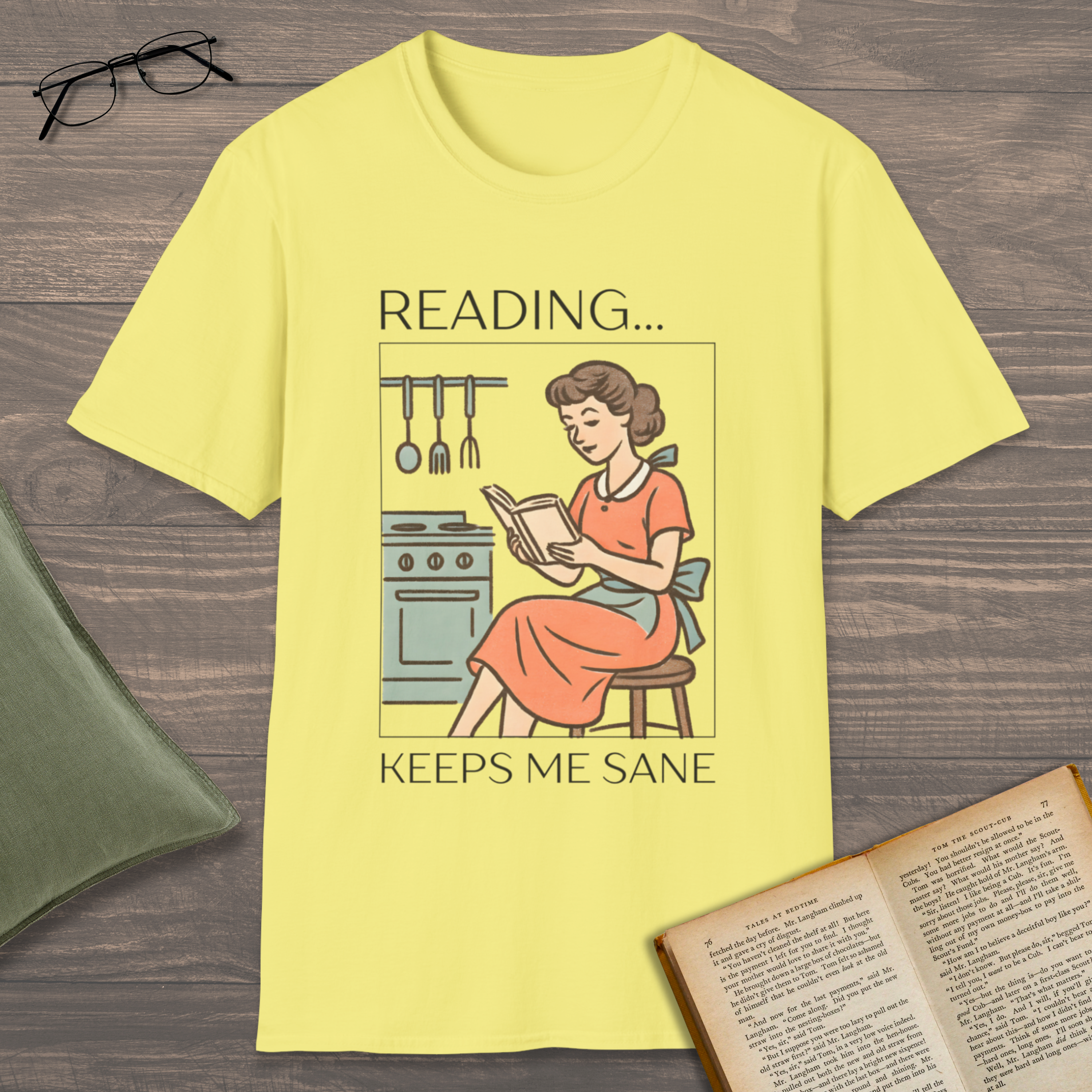Reading Keeps Me Sane T-Shirt