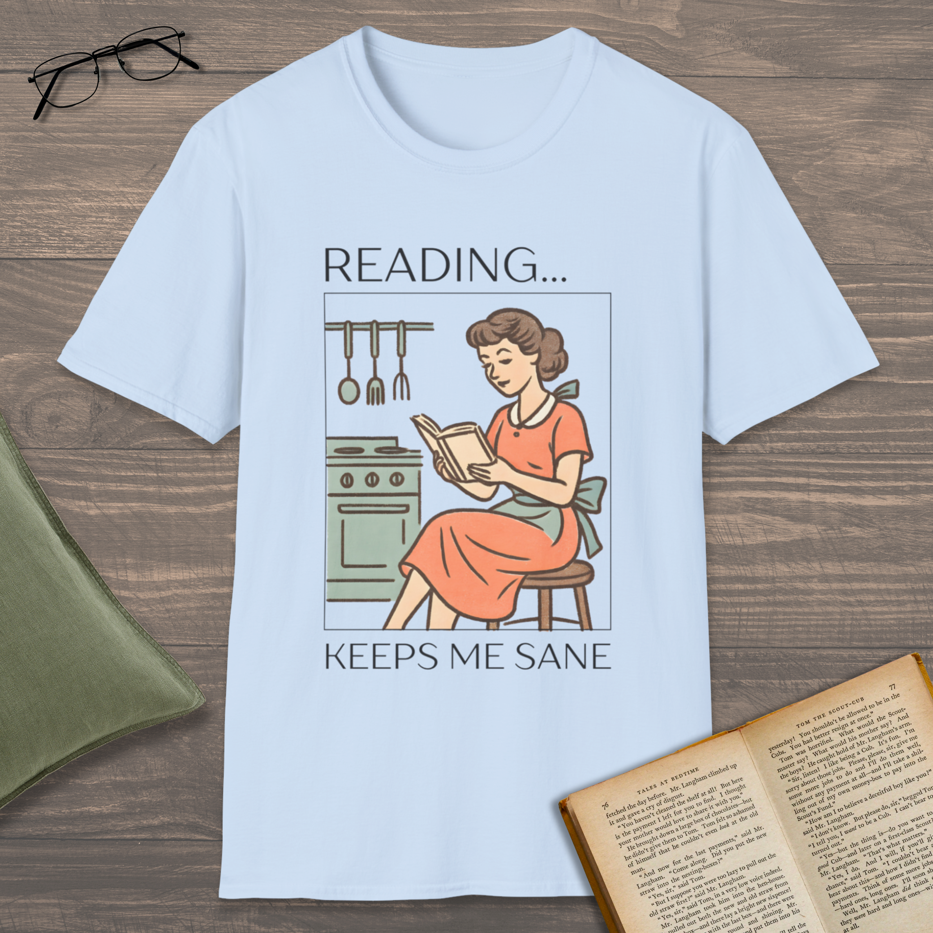 Reading Keeps Me Sane T-Shirt