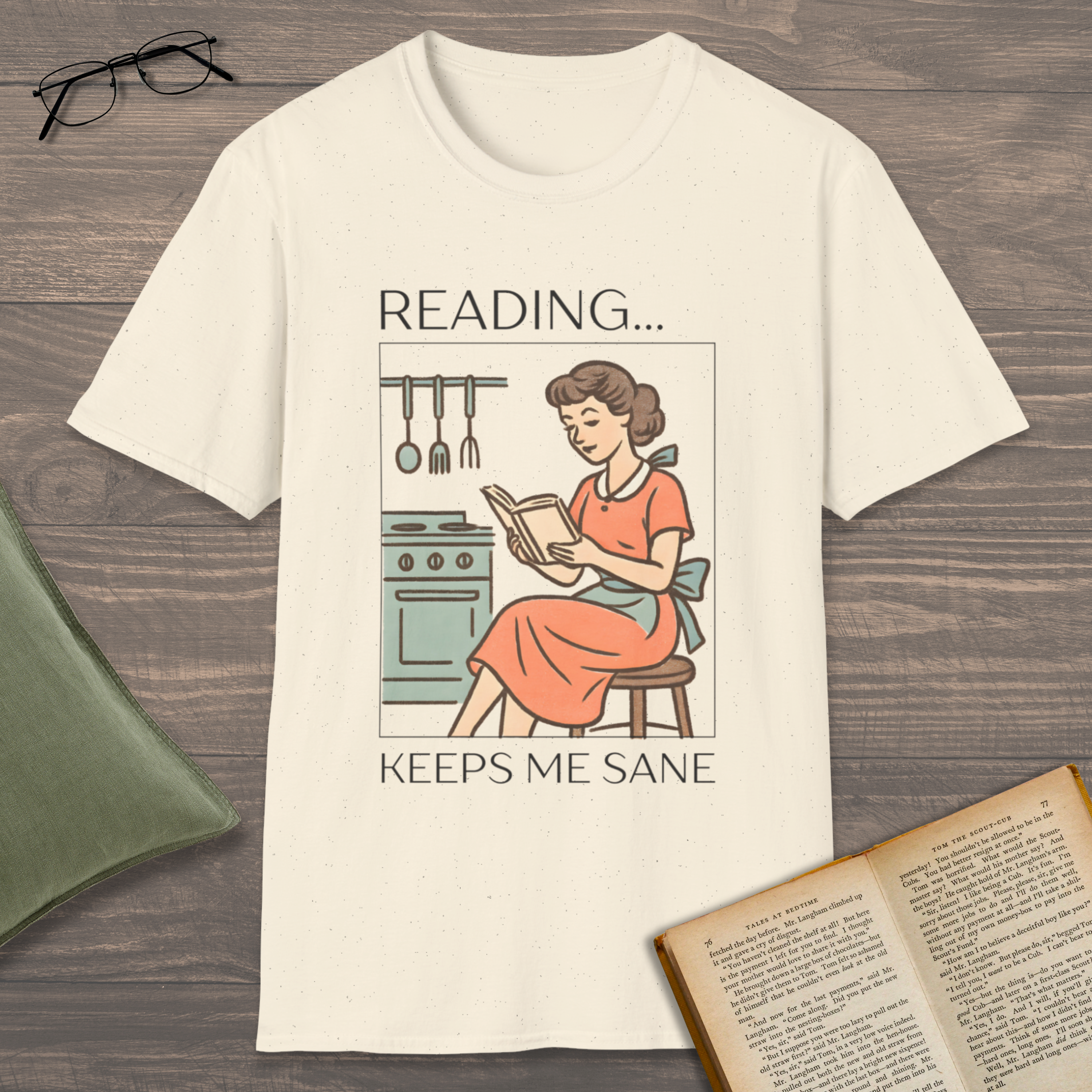 Reading Keeps Me Sane T-Shirt