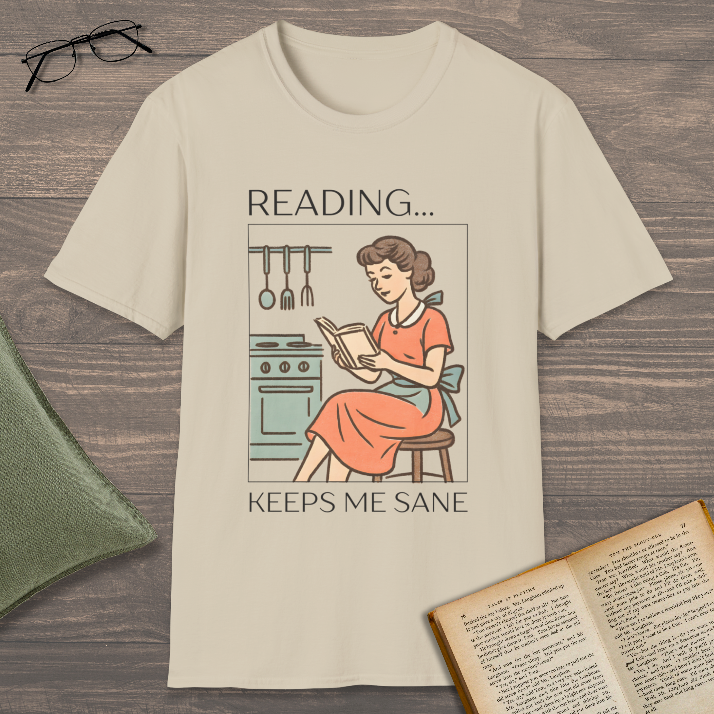 Reading Keeps Me Sane T-Shirt