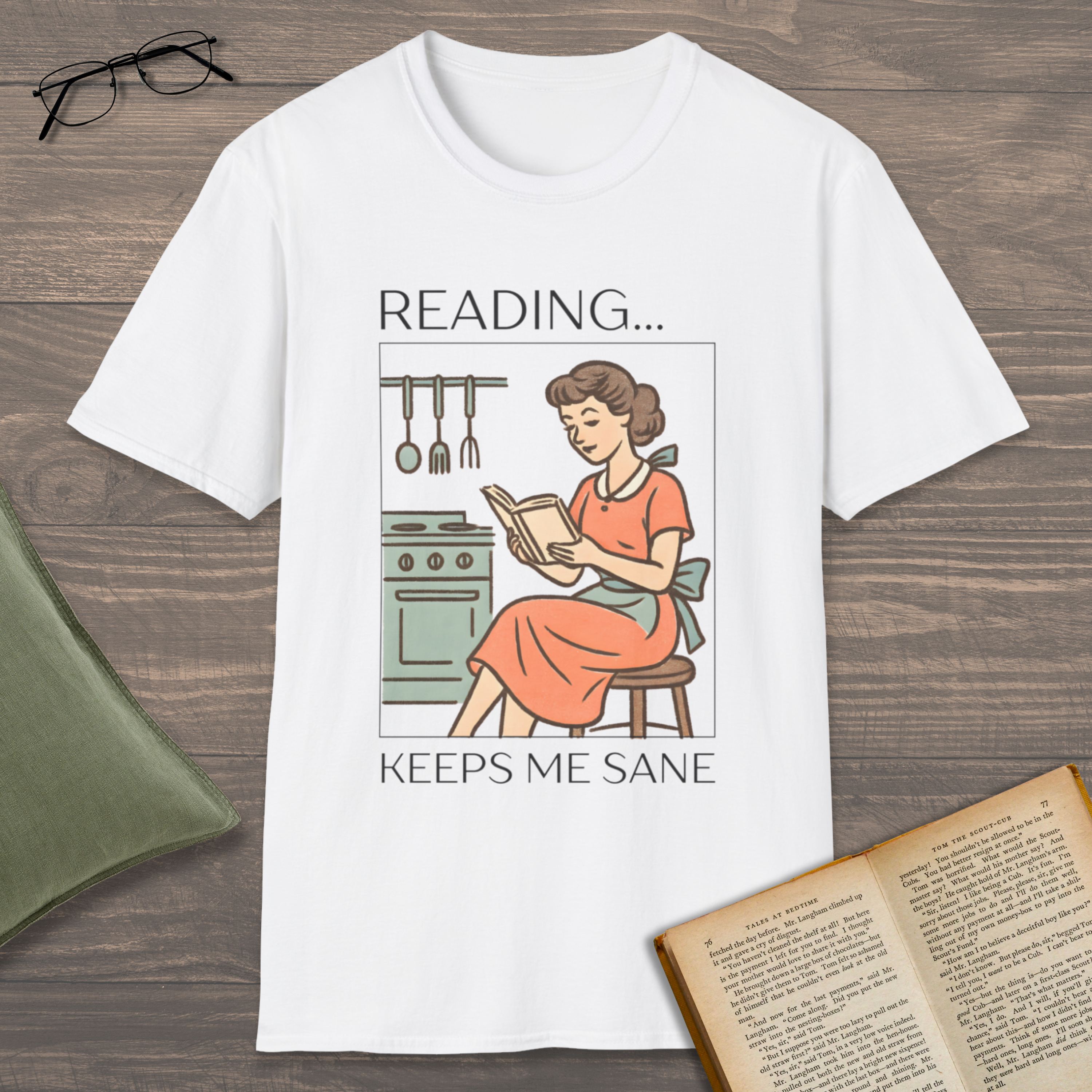 Reading Keeps Me Sane T-Shirt