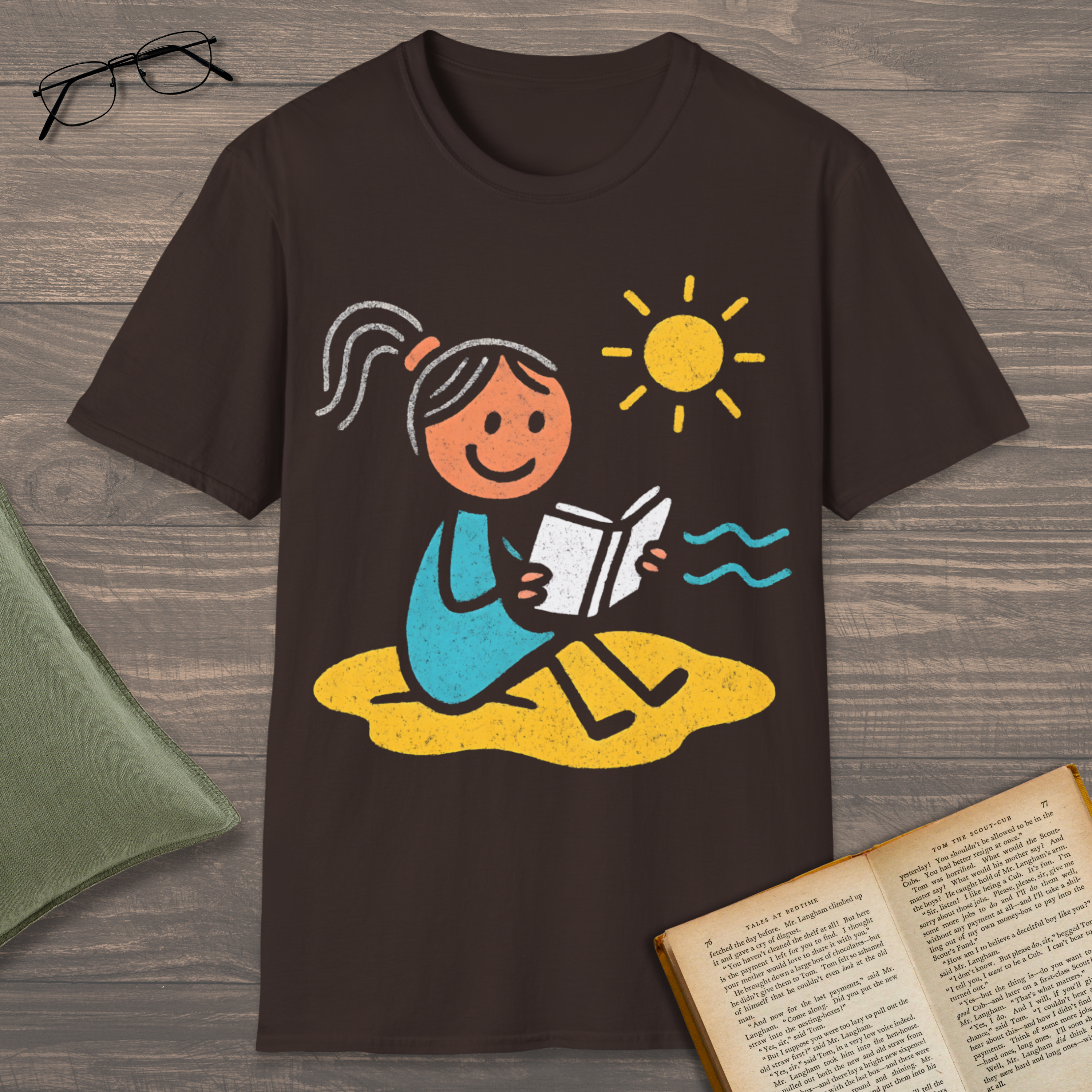 Reading On Beach T-Shirt