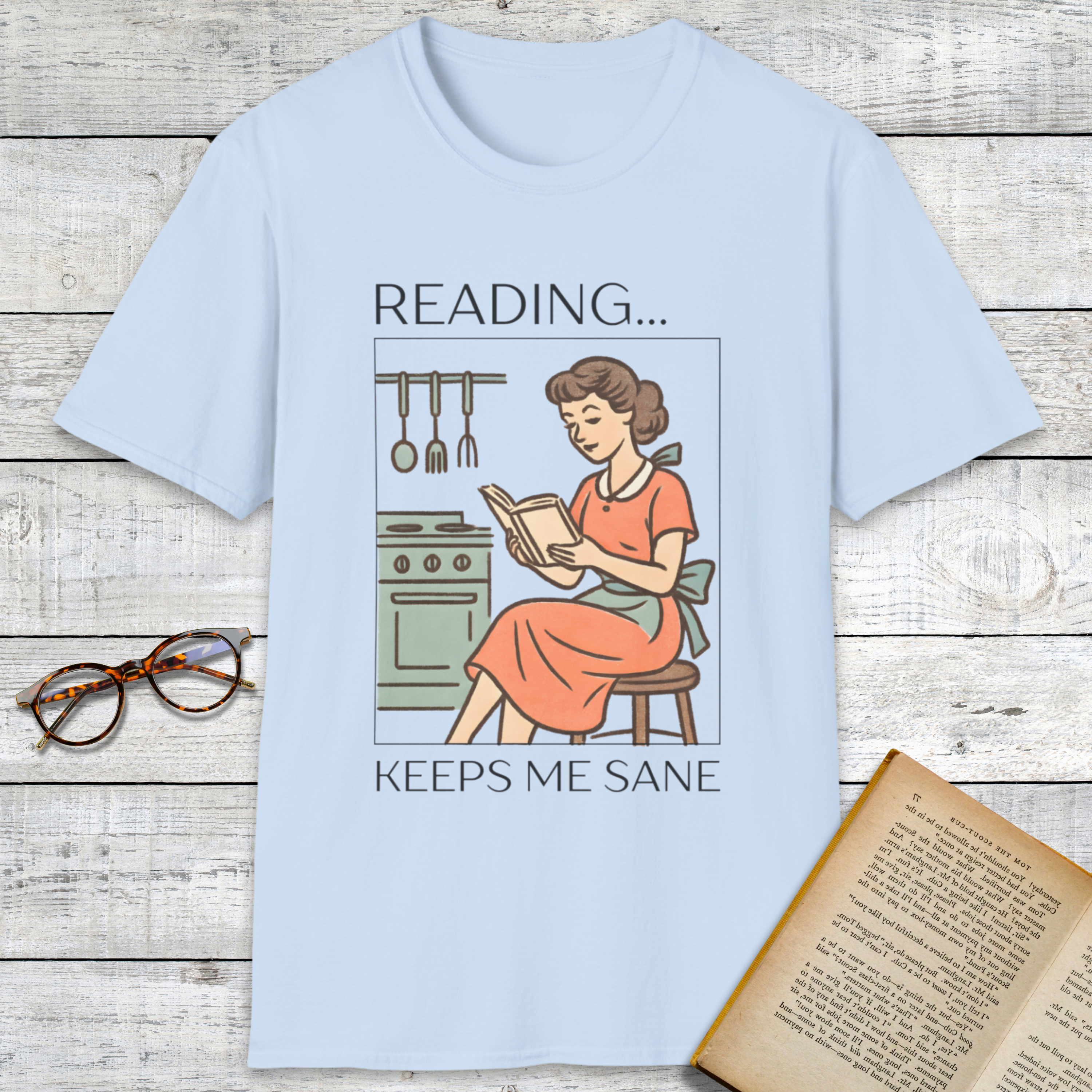 Reading Keeps Me Sane T-Shirt