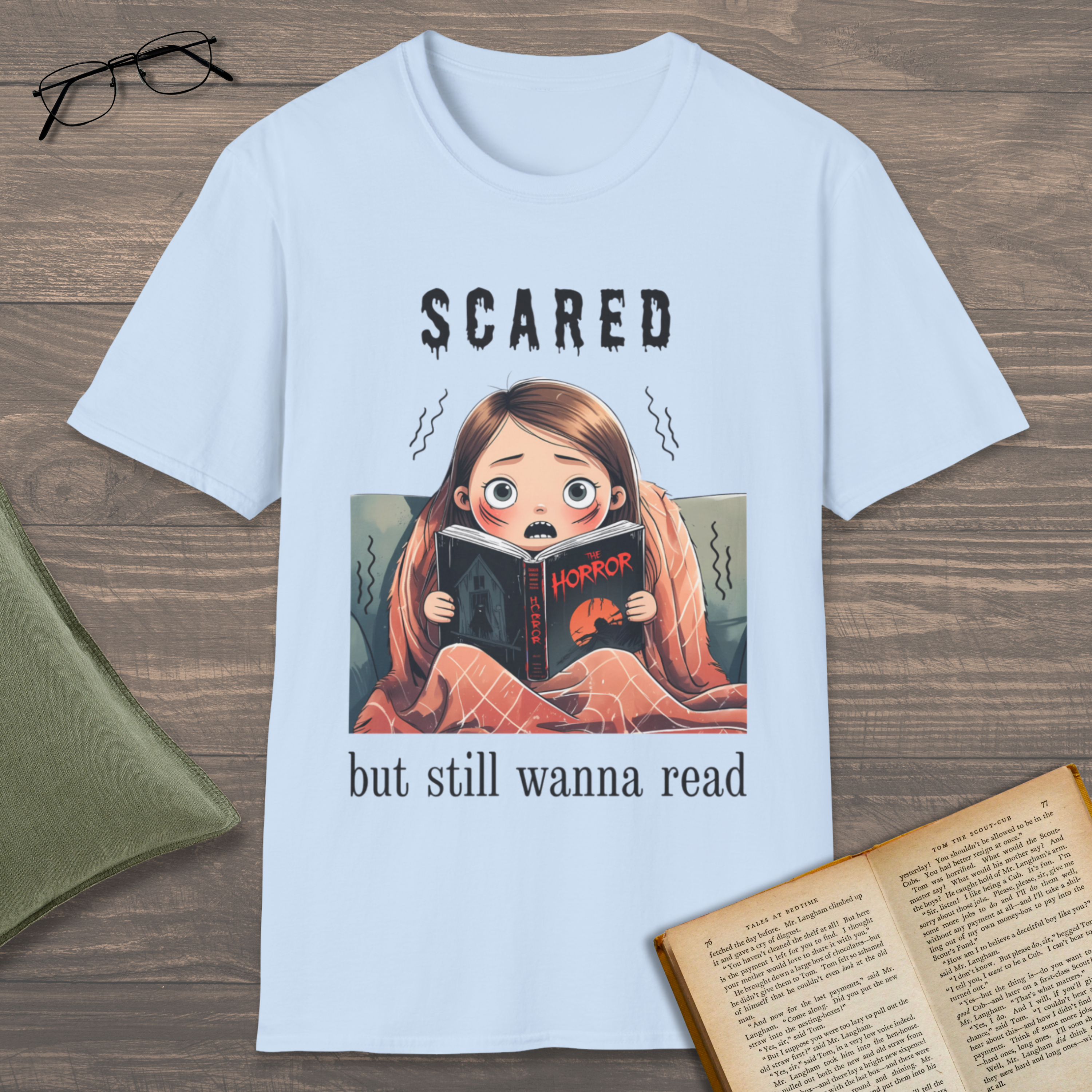 Scared But Still Reading T-Shirt
