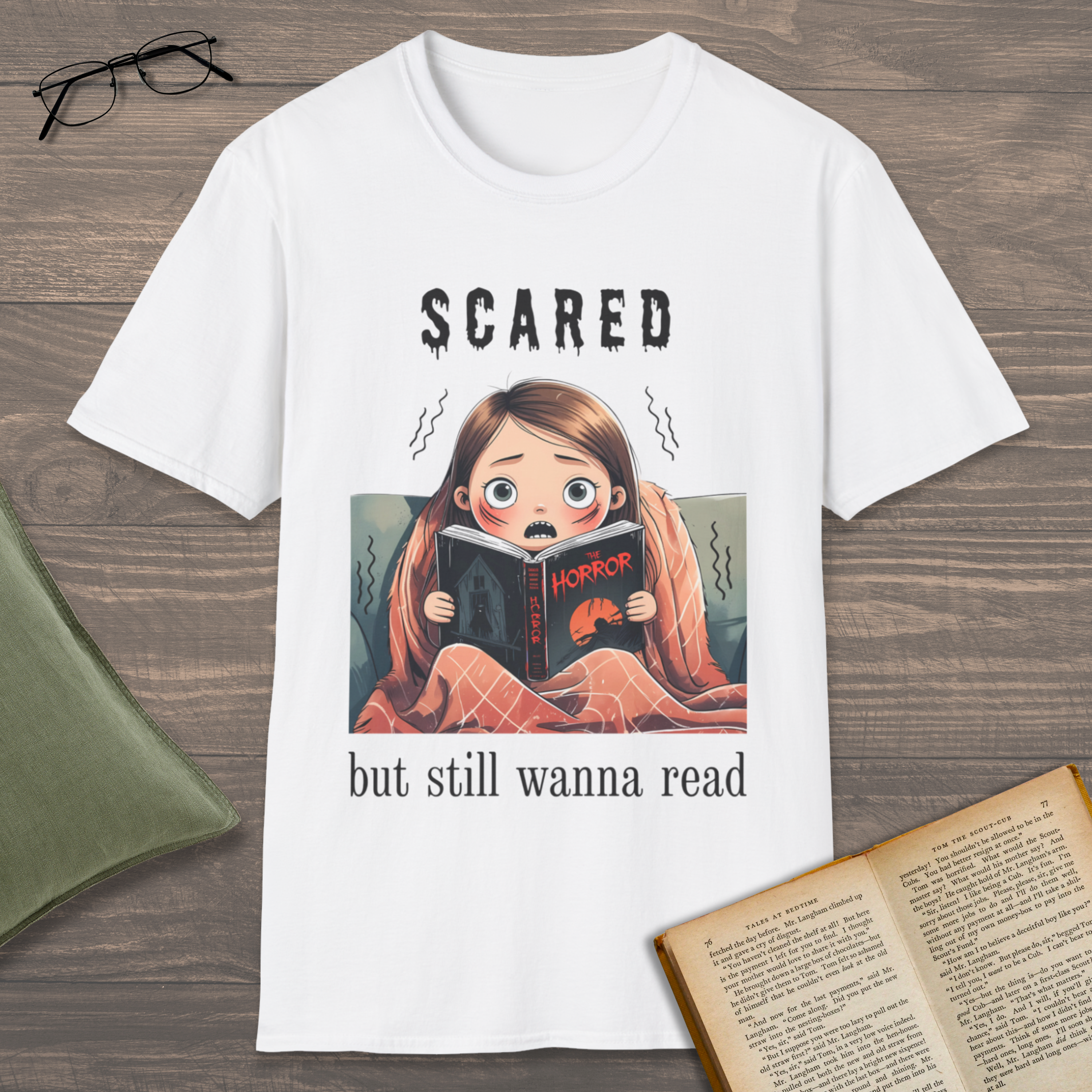 Scared But Still Reading T-Shirt