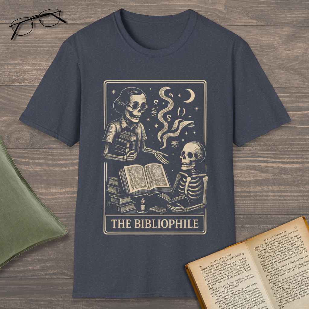The Bibliophile Skeleton T-Shirt