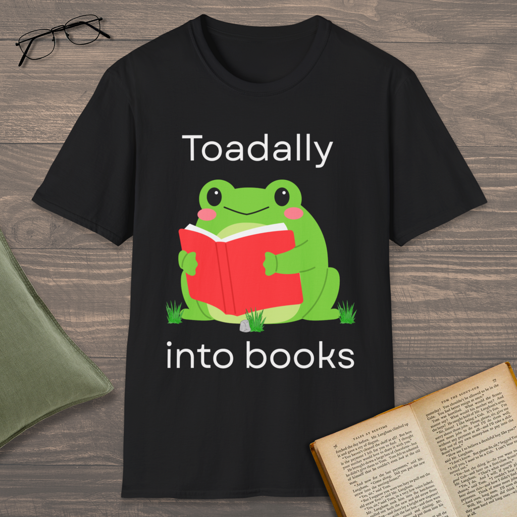Toadally Into Books T-Shirt