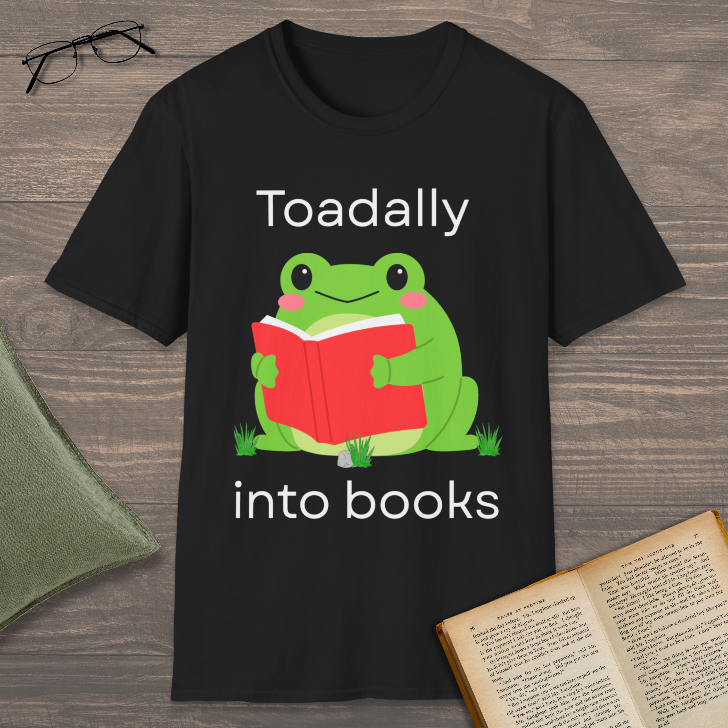 Toadally Into Books T-Shirt