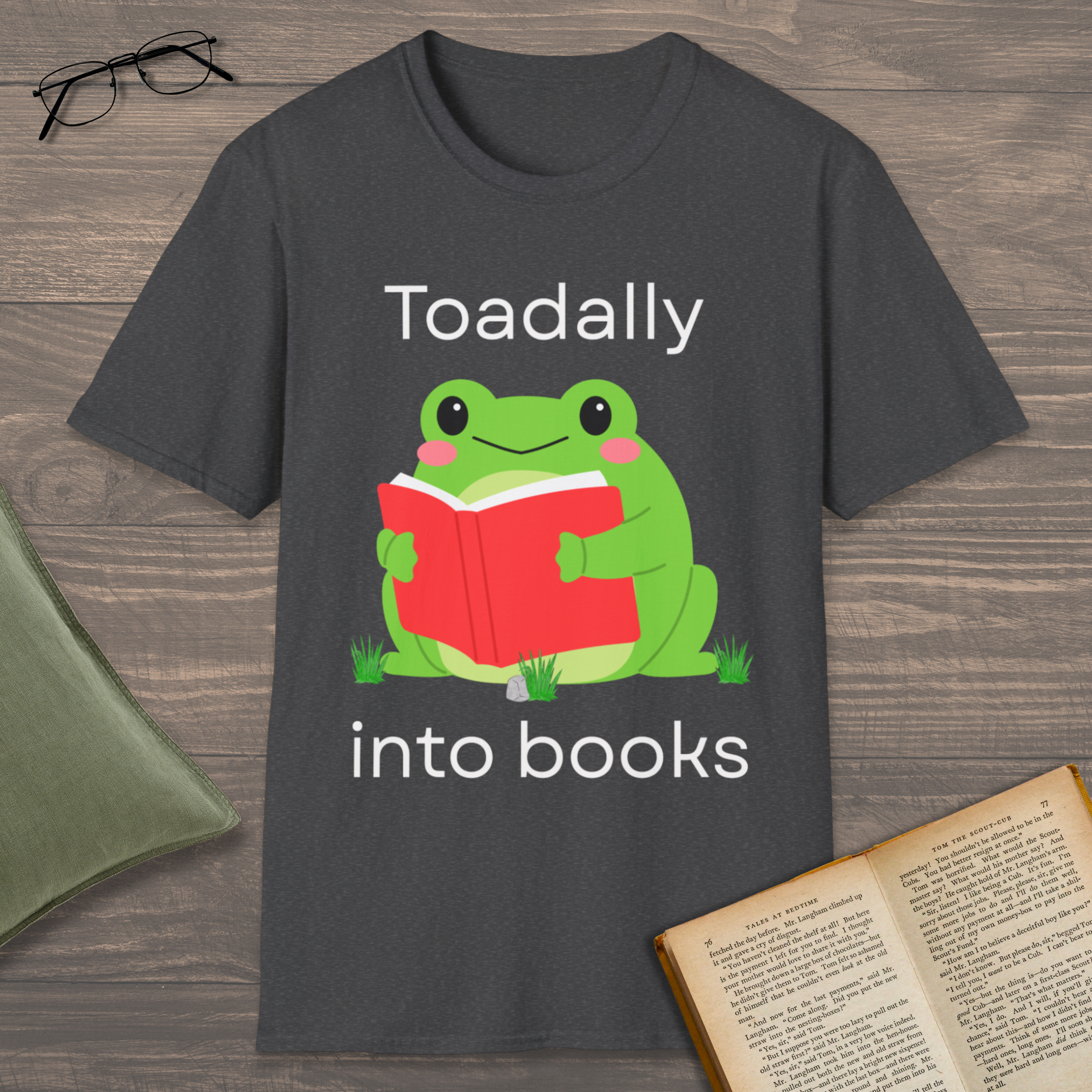 Toadally Into Books T-Shirt