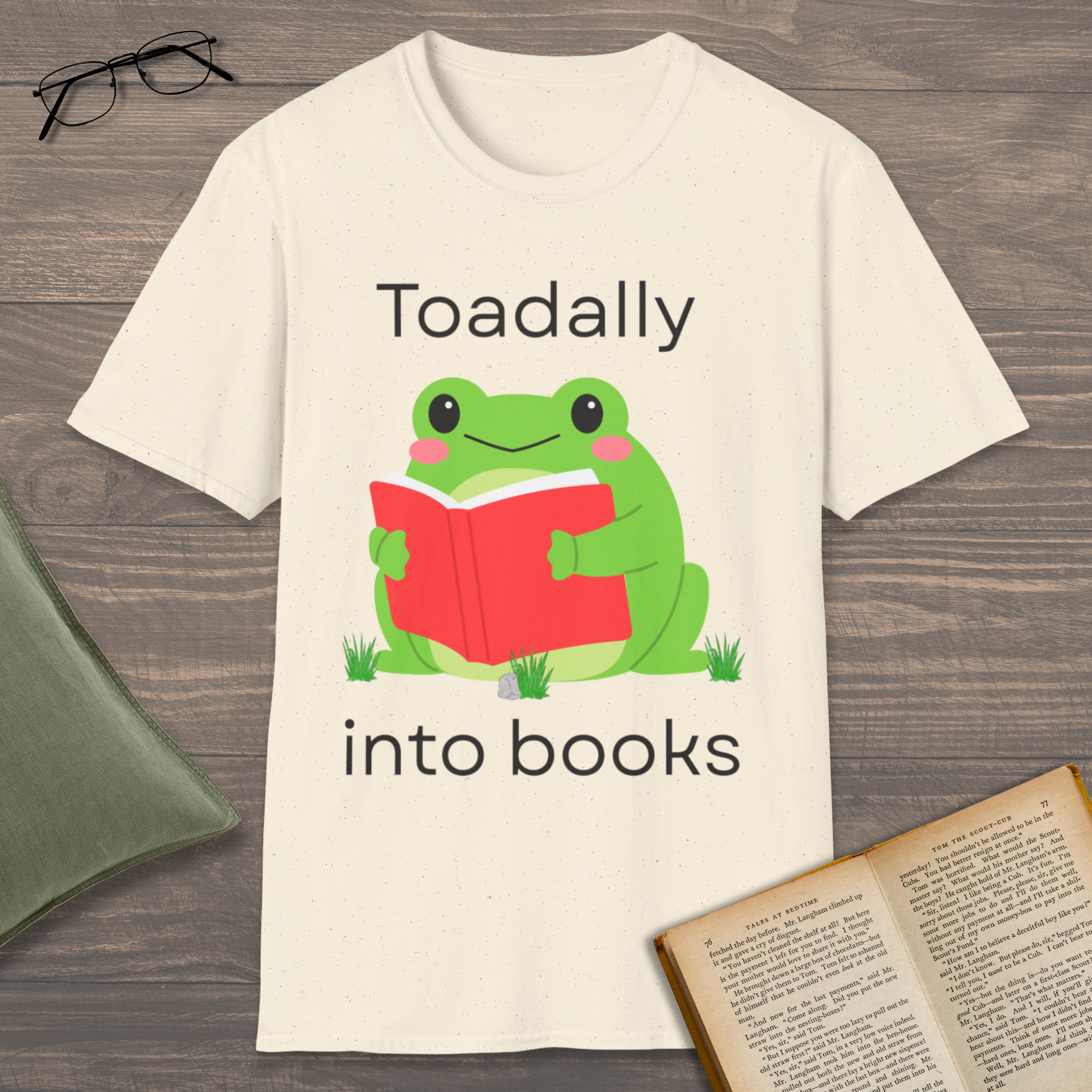 Toadally Into Books T-Shirt